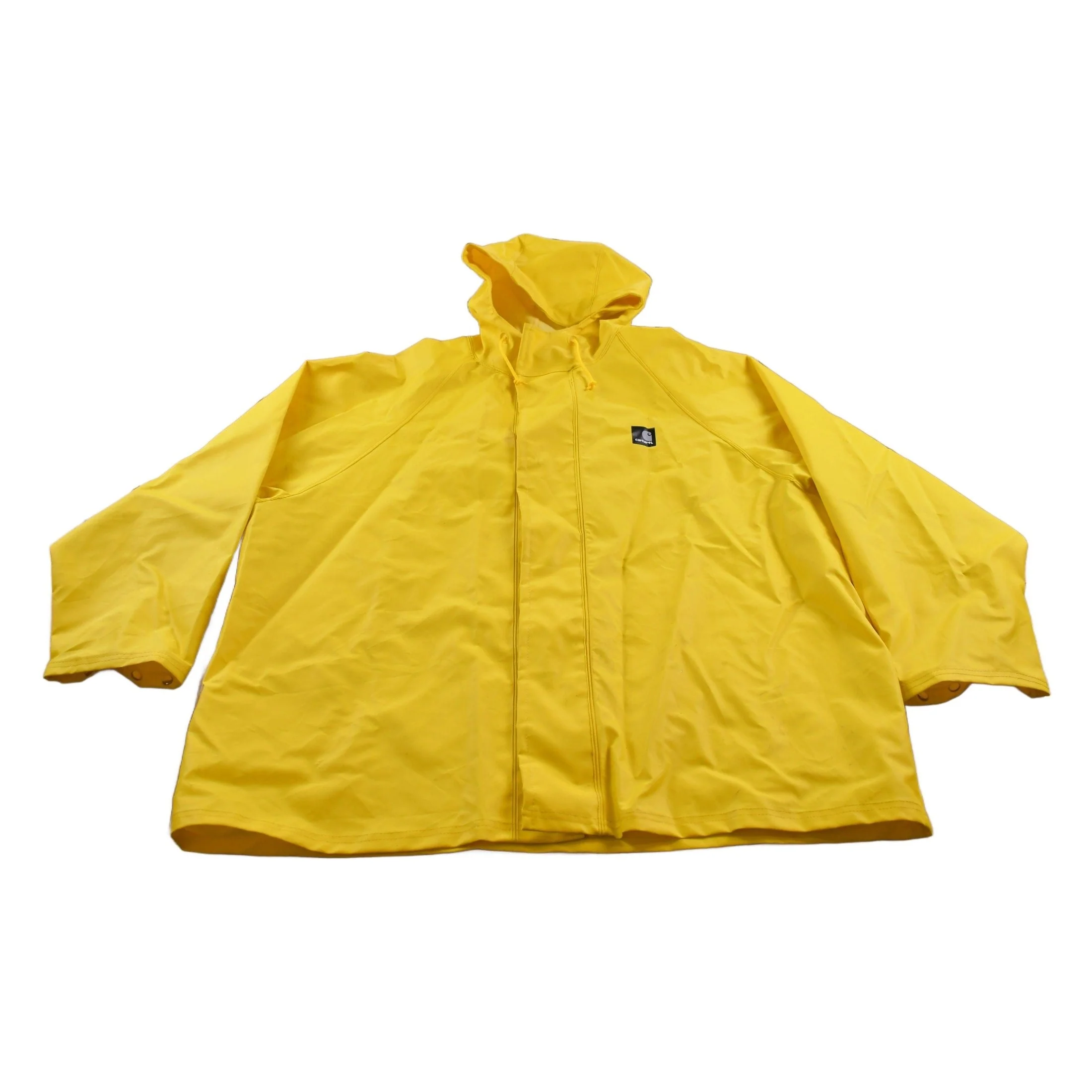 Carhartt Yellow Rain Jacket Men's 2XL