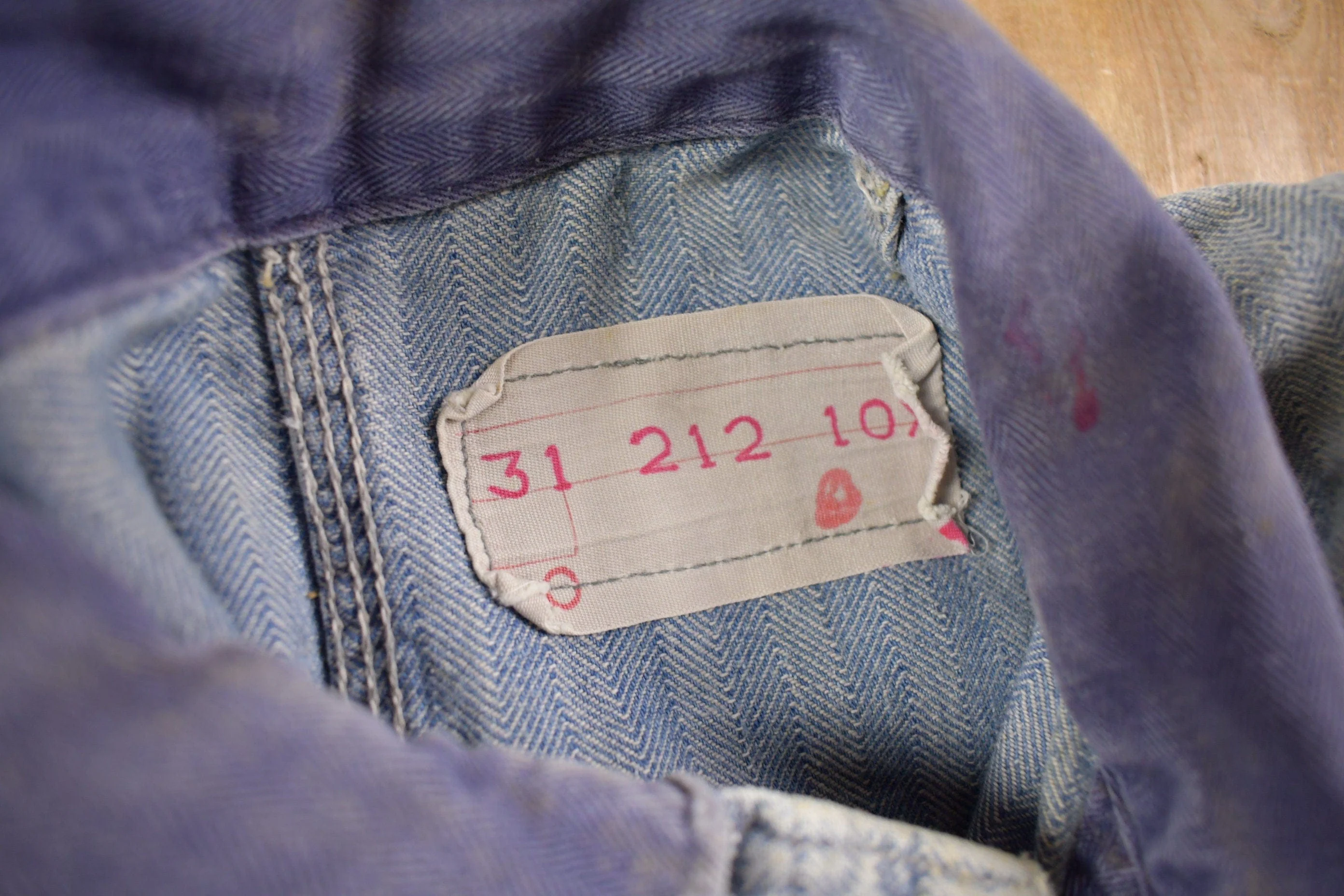 Vintage 1930s Perfect Union Made Distressed Denim Button Down Jumpsuit Men's 38 x 28 - Image 10