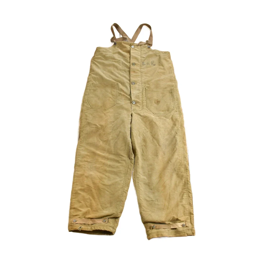 Vintage 1940s N Deck Overalls Men's Small