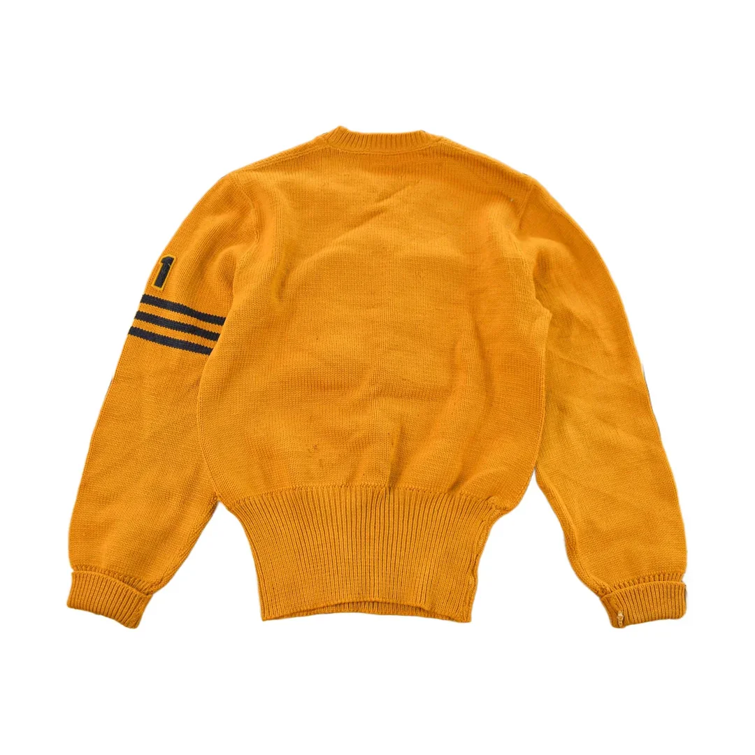 Vintage 1940s Nelson Knitting Mills of Duluth Collegiate Varsity Style Knit Sweater Men's Small - Image 2