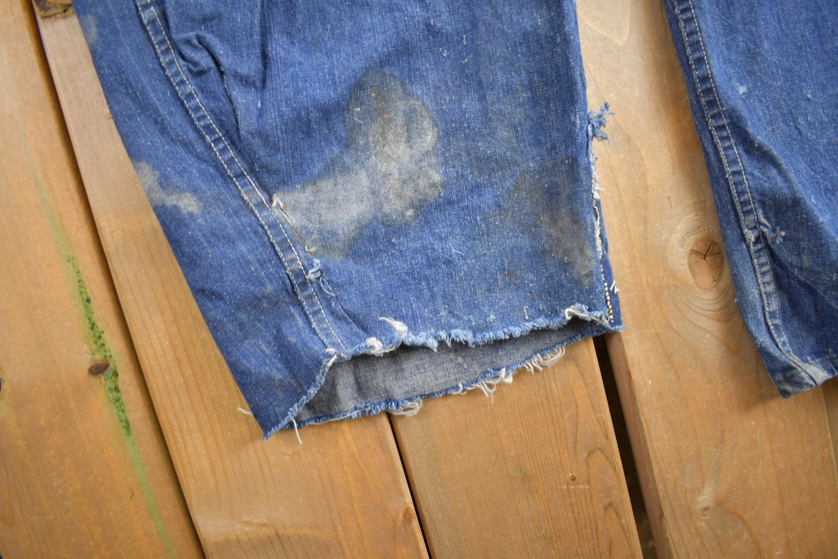 Vintage 1940s Pay Day JC Penney Denim Overalls 44 x 29 - Image 8