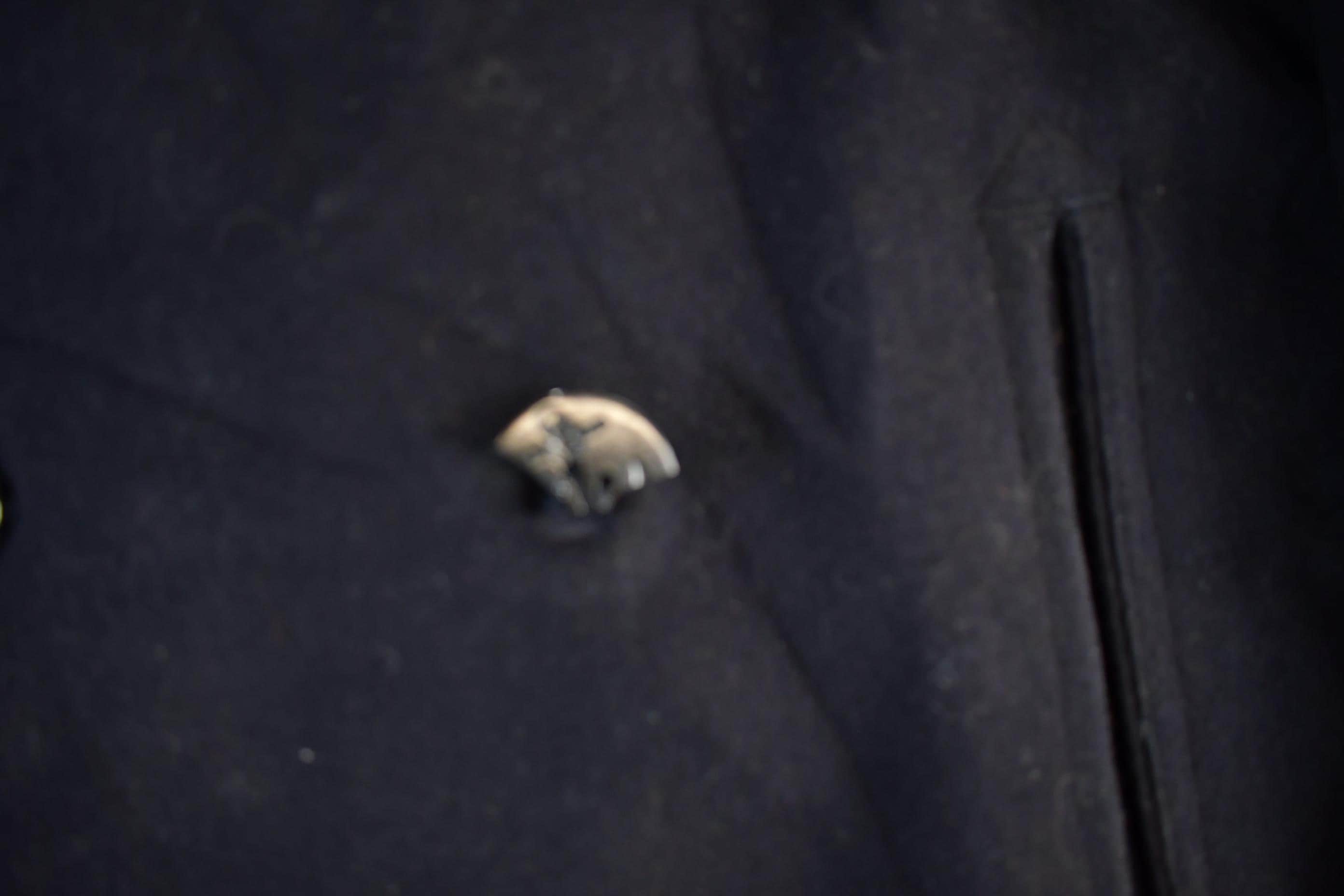 Vintage 1940s WW2 Era Naval Wool Coat Men's Small - Image 5