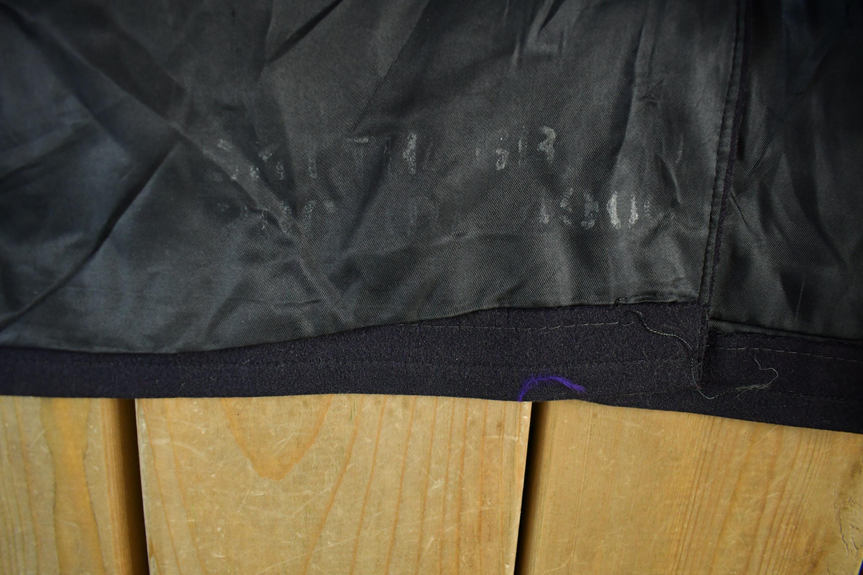 Vintage 1940s WW2 Era Naval Wool Coat Men's Small - Image 6