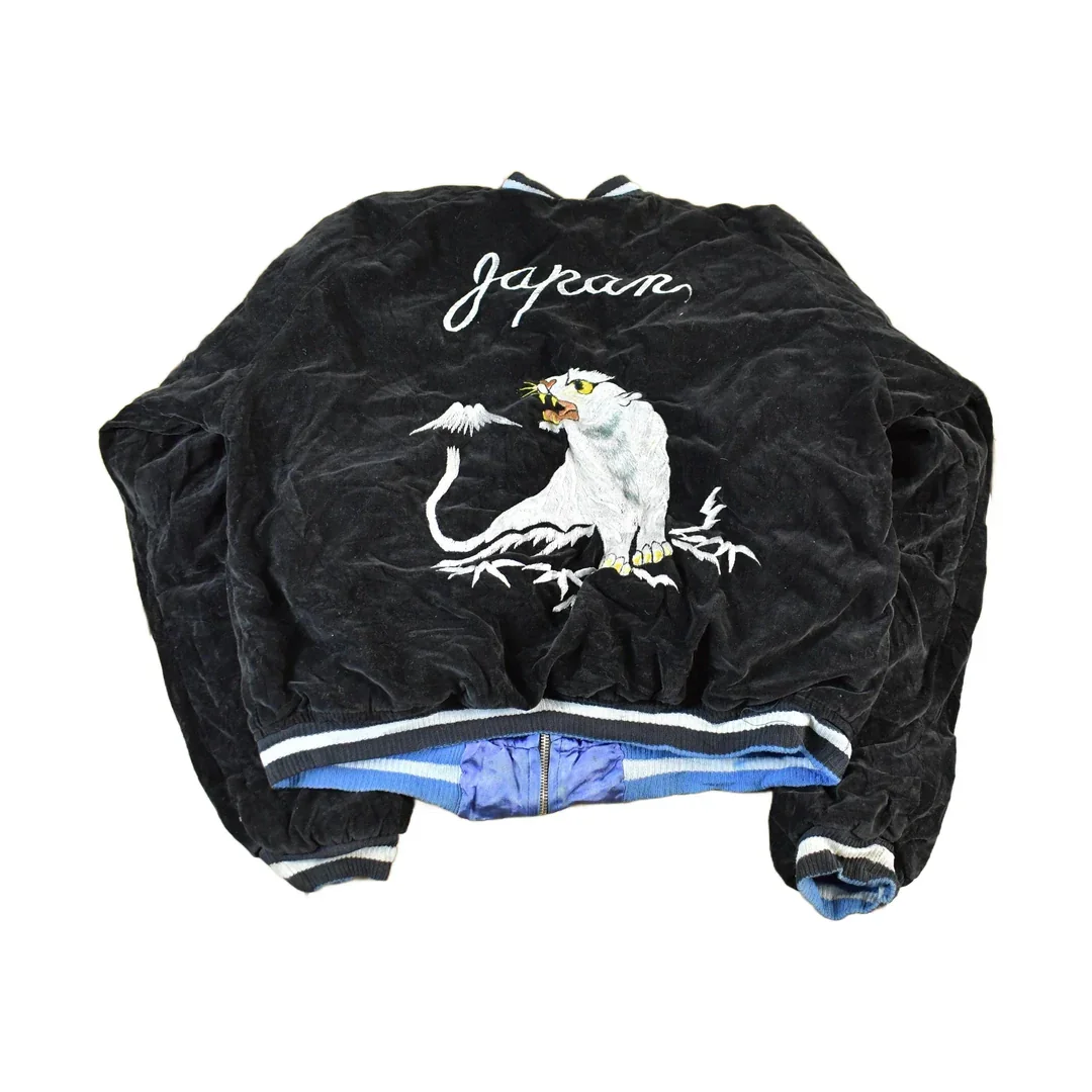 Vintage 1950s 1960s Japan Sukajan Souvenir Bomber Jacket Men's S - Image 2