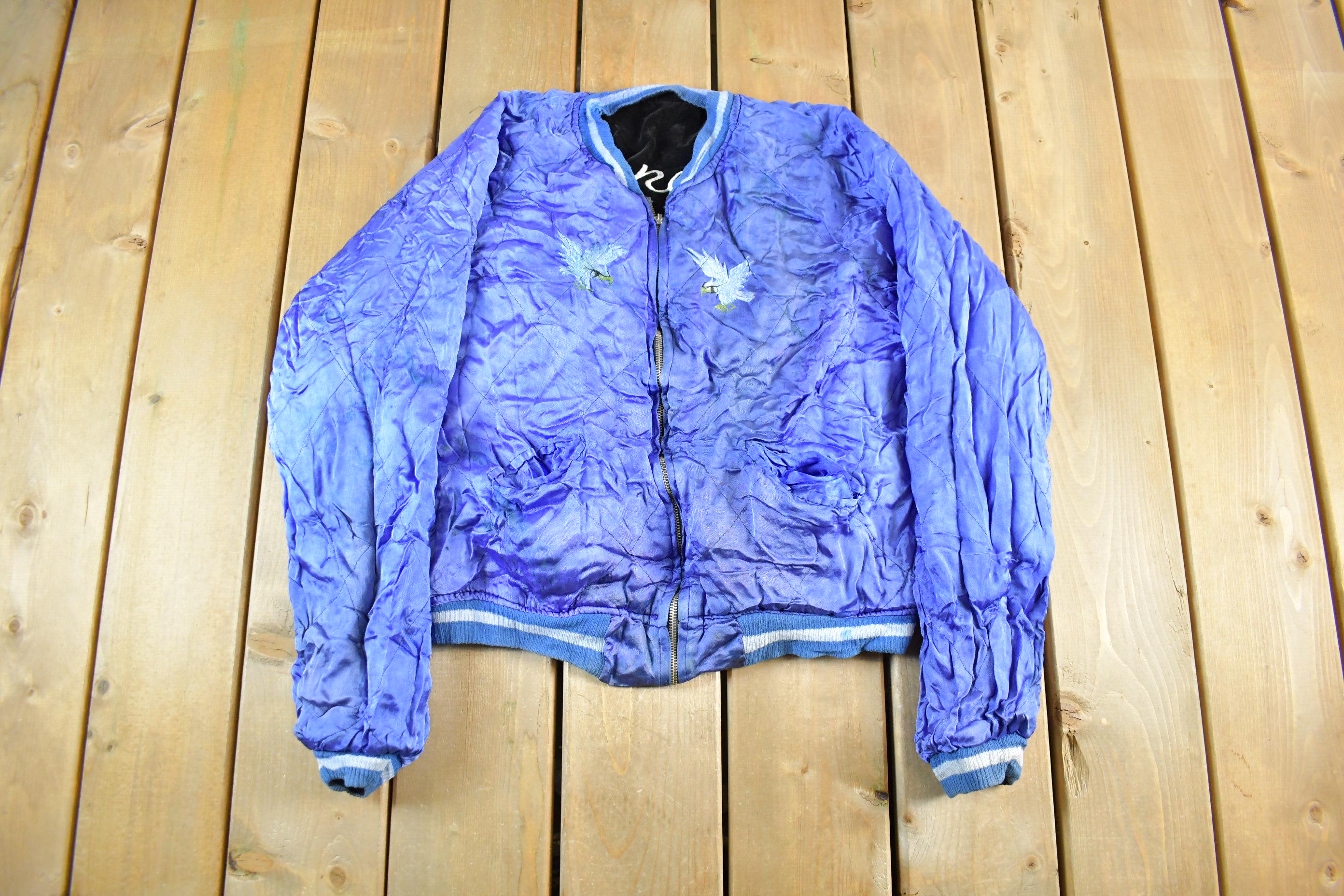 Vintage 1950s 1960s Japan Sukajan Souvenir Bomber Jacket Men's S - Image 3