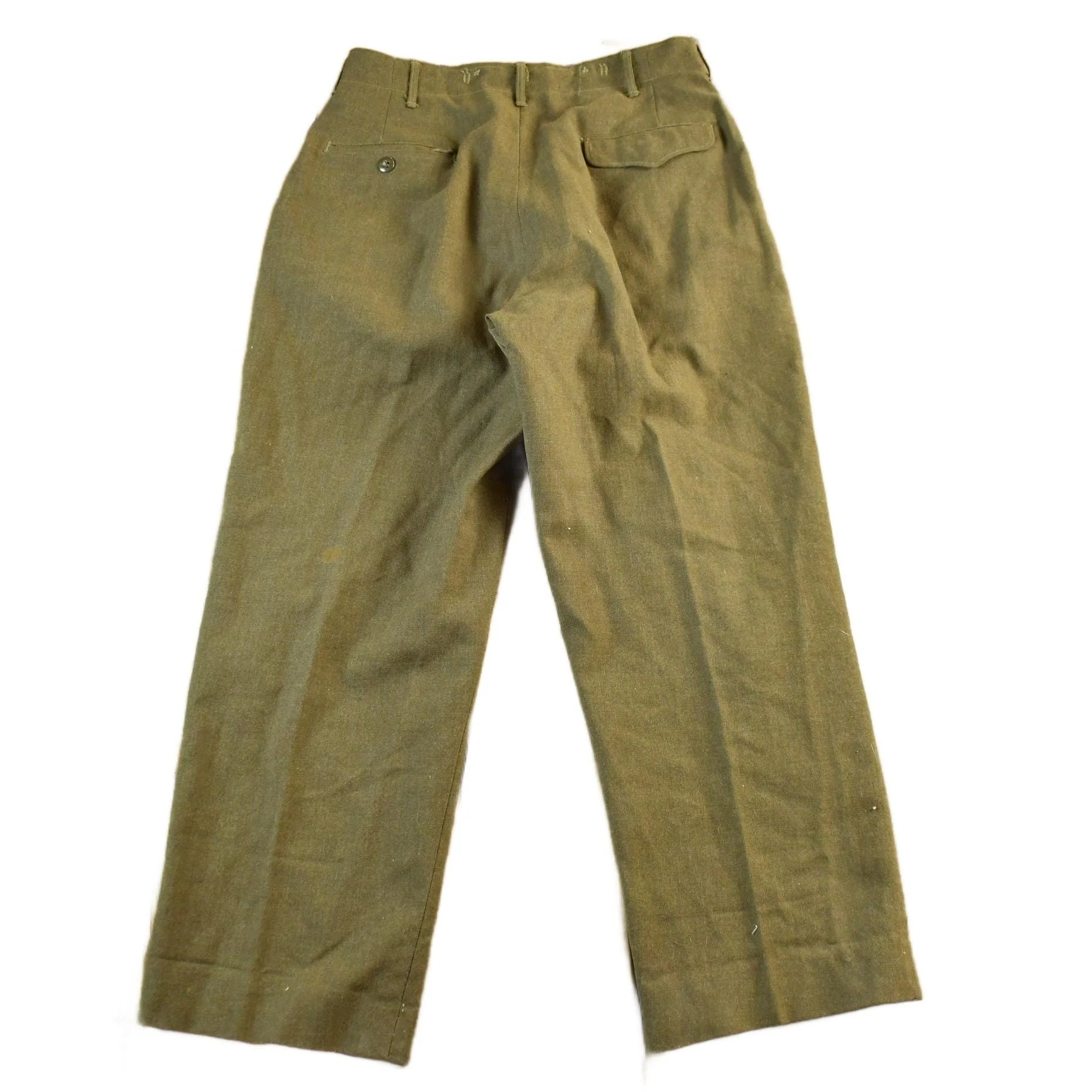 Vintage 1950s 1960s Military Wool Field Combat Pants Men's 31 x 28 - Image 2