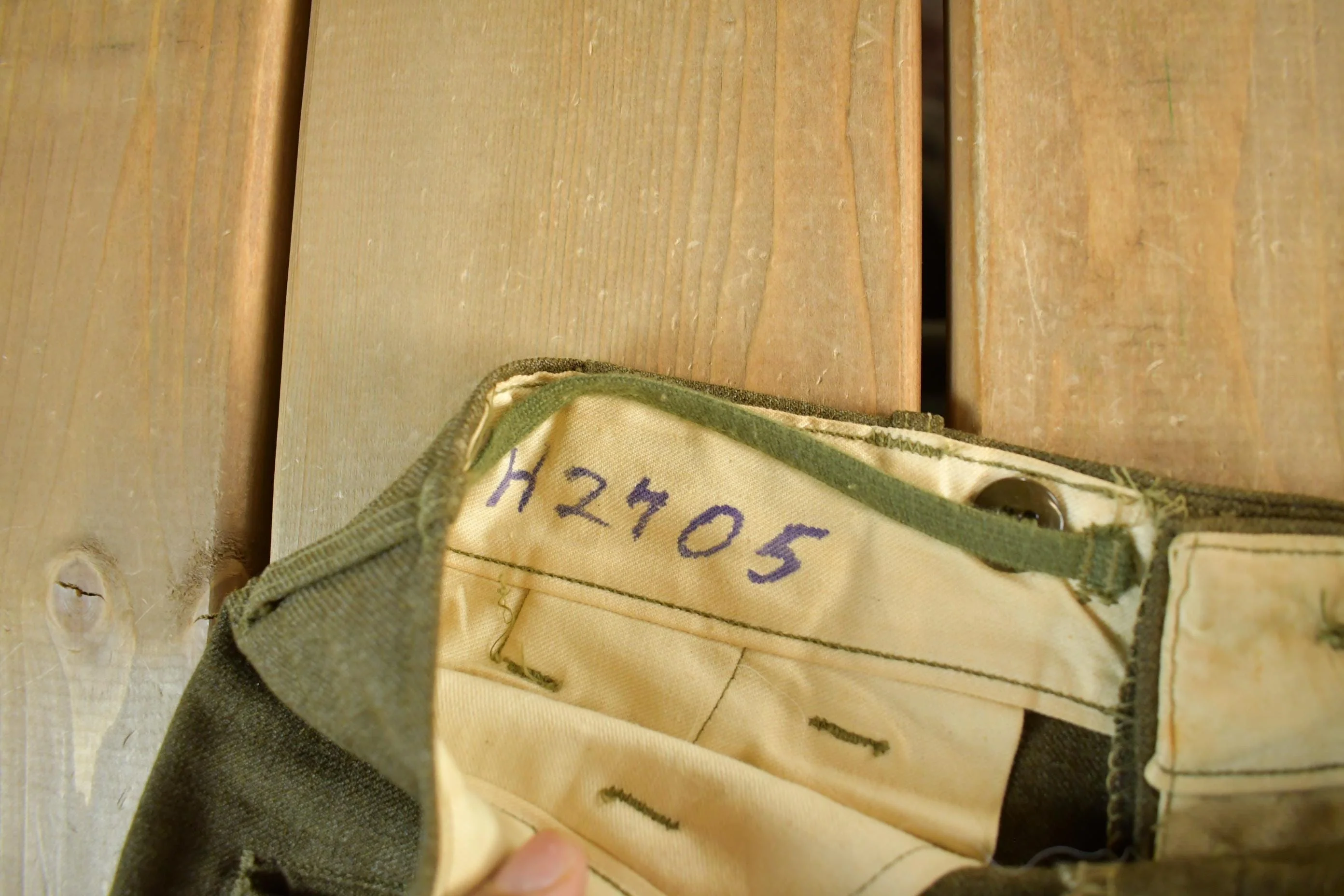Vintage 1950s 1960s Military Wool Field Combat Pants Men's 31 x 28 - Image 5