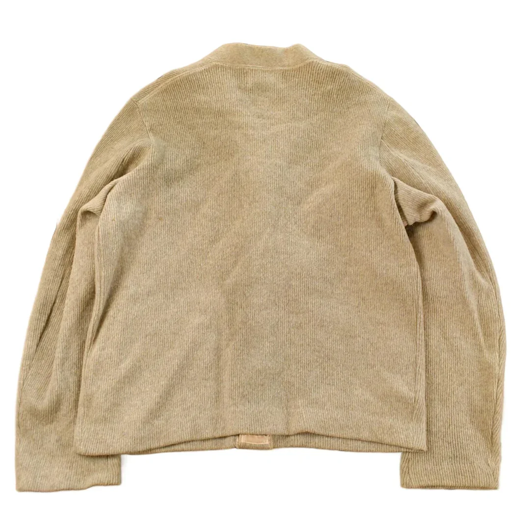 Vintage 1950s Lamb Knit Wool Knit Cardigan Sweater Men's Small - Image 2