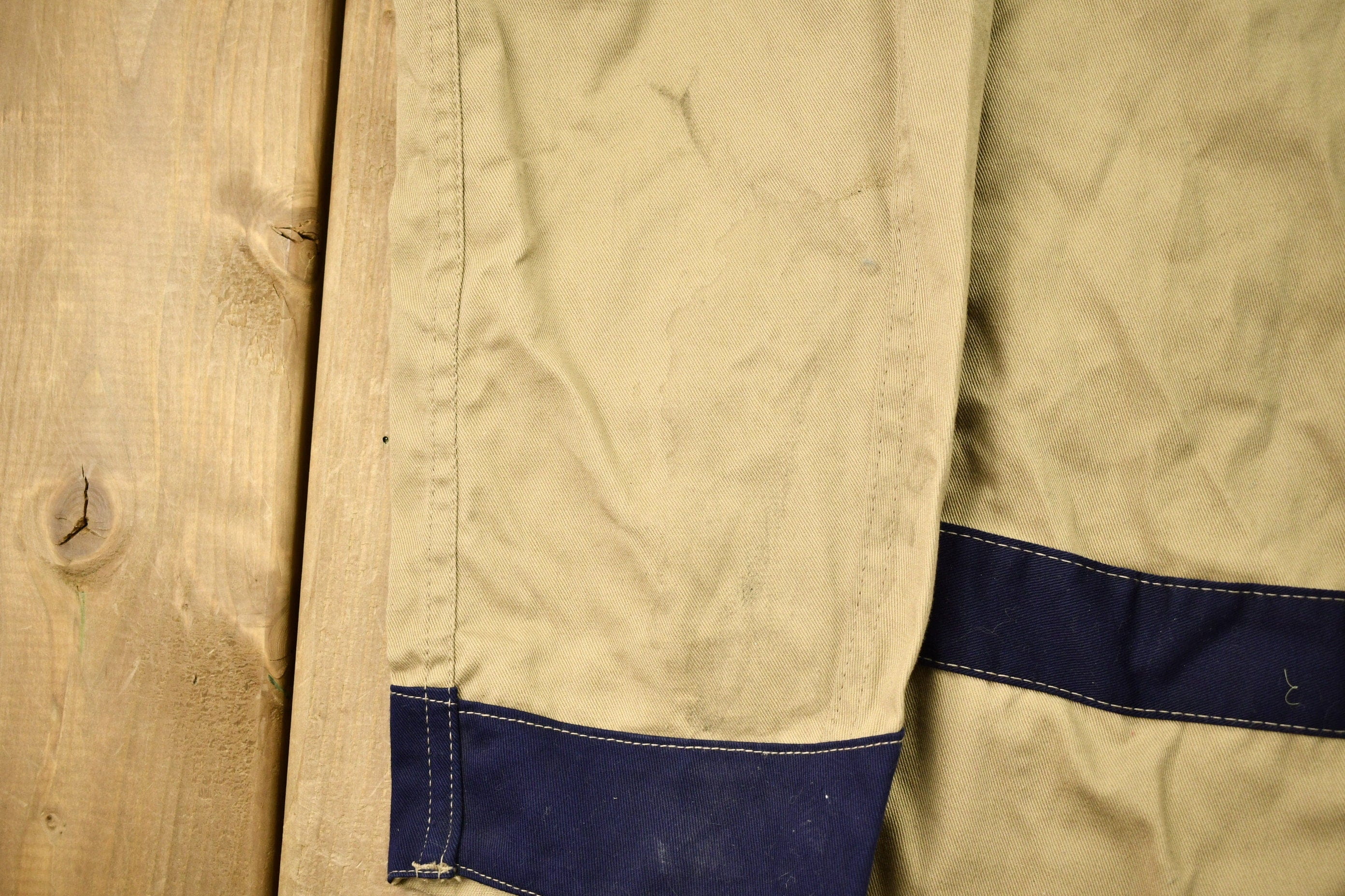 Vintage 1950s Workwear Canvas Overcoat - Image 5