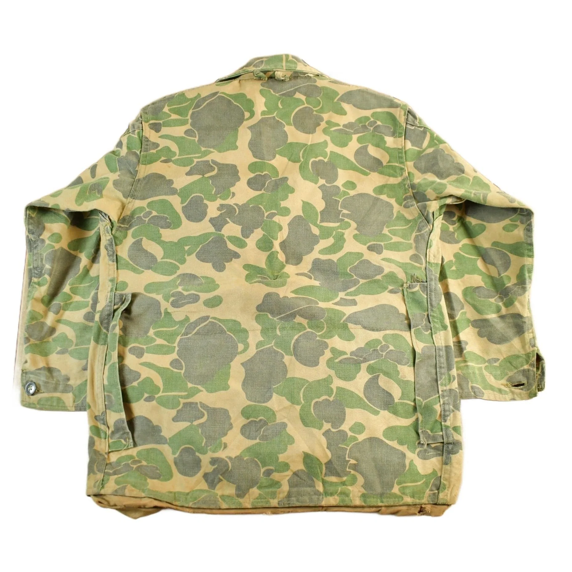 Vintage 1960s Bullseye Bill Duck Camo Canvas Hunting Jacket Men's Small - Image 2