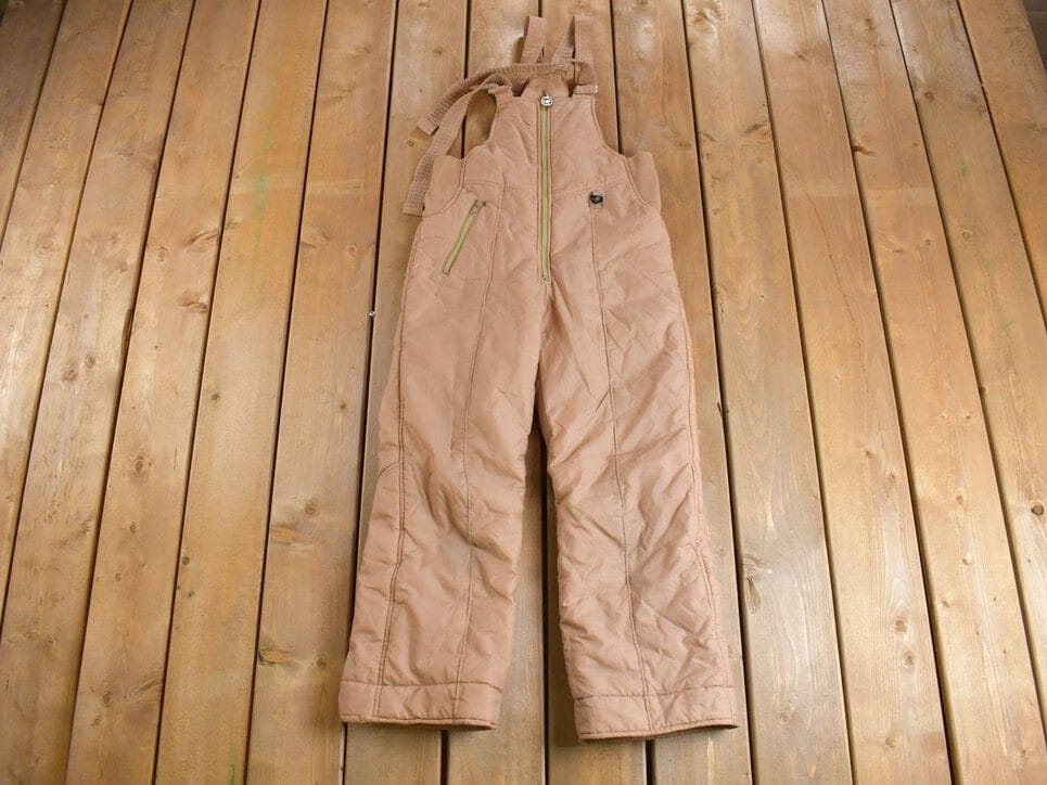 Vintage 1960s JC Pennys Ski Wear Insulated Coveralls Youth Large - Image 3