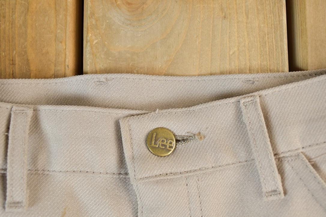 Vintage 1960s Lee Pleated Pants Men's 32 x 31 - Image 5
