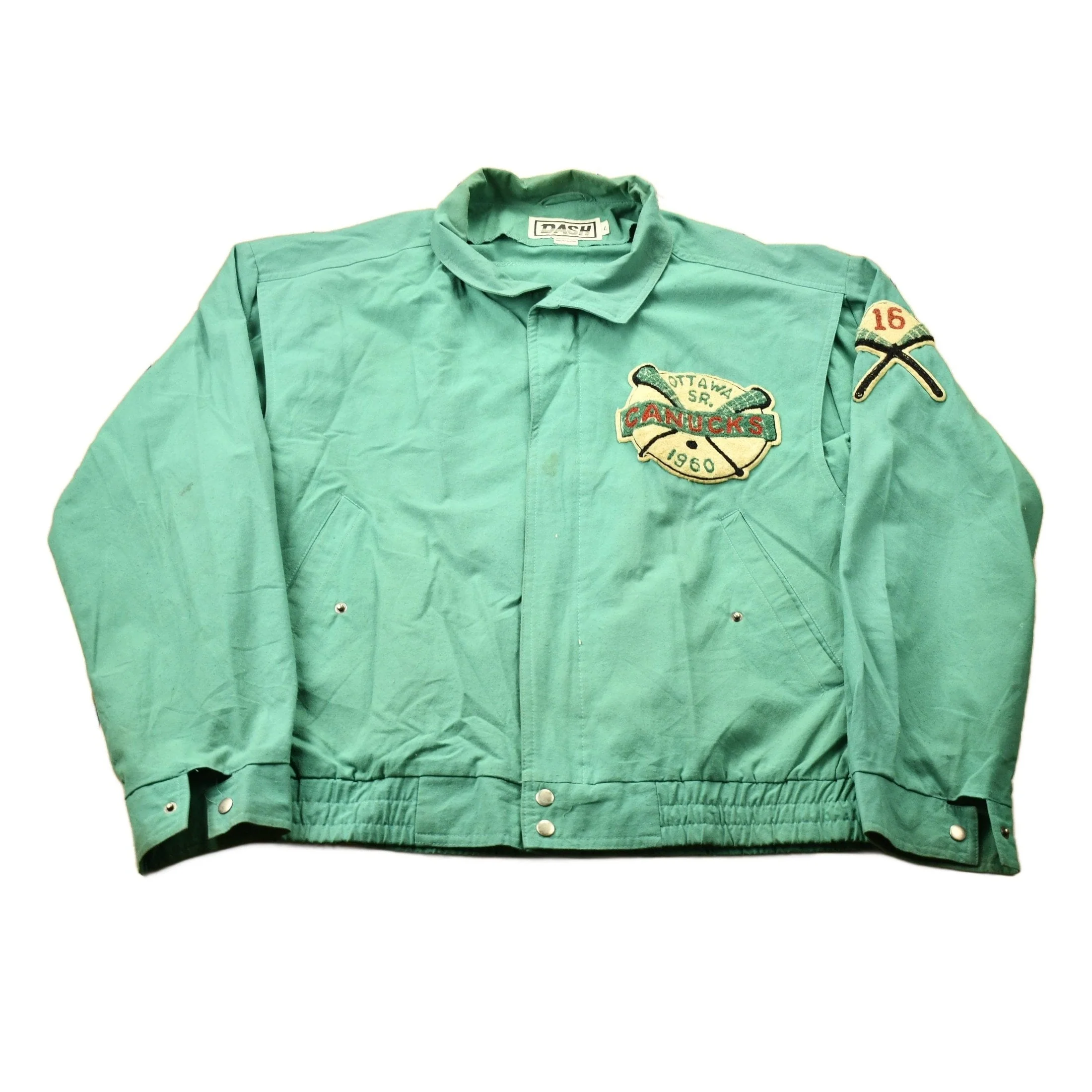 Vintage 1960s Ottawa Canucks Rugby Dash Jacket Men's Large