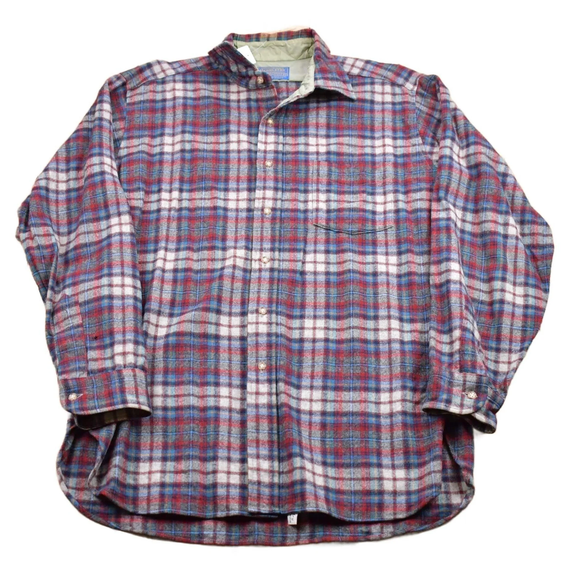 Vintage 1960s Pendleton Wool Vintage Button Up Shirt Men's Large