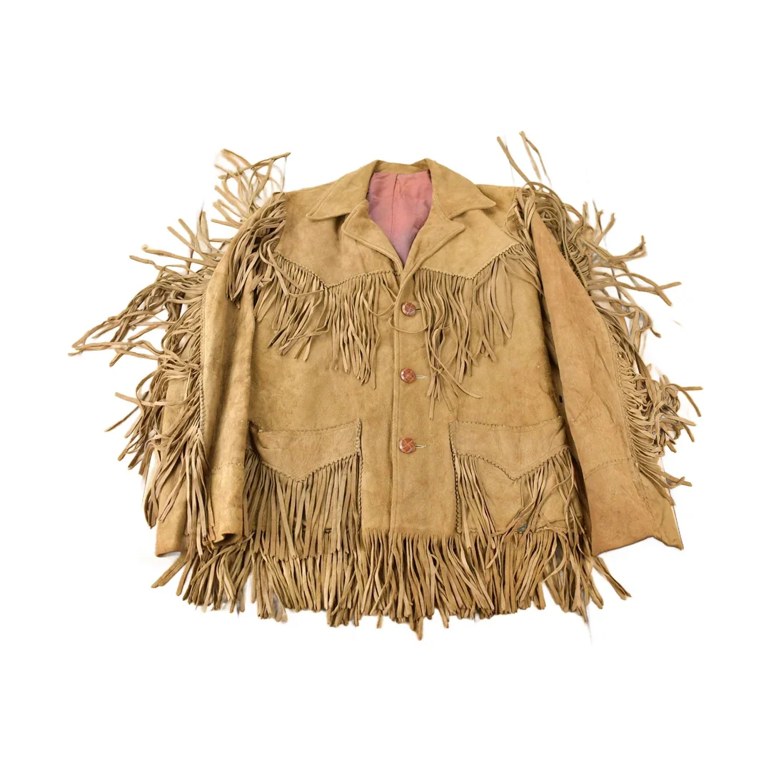 Vintage 1960s Trego's Westwear Fringe Leather Jacket