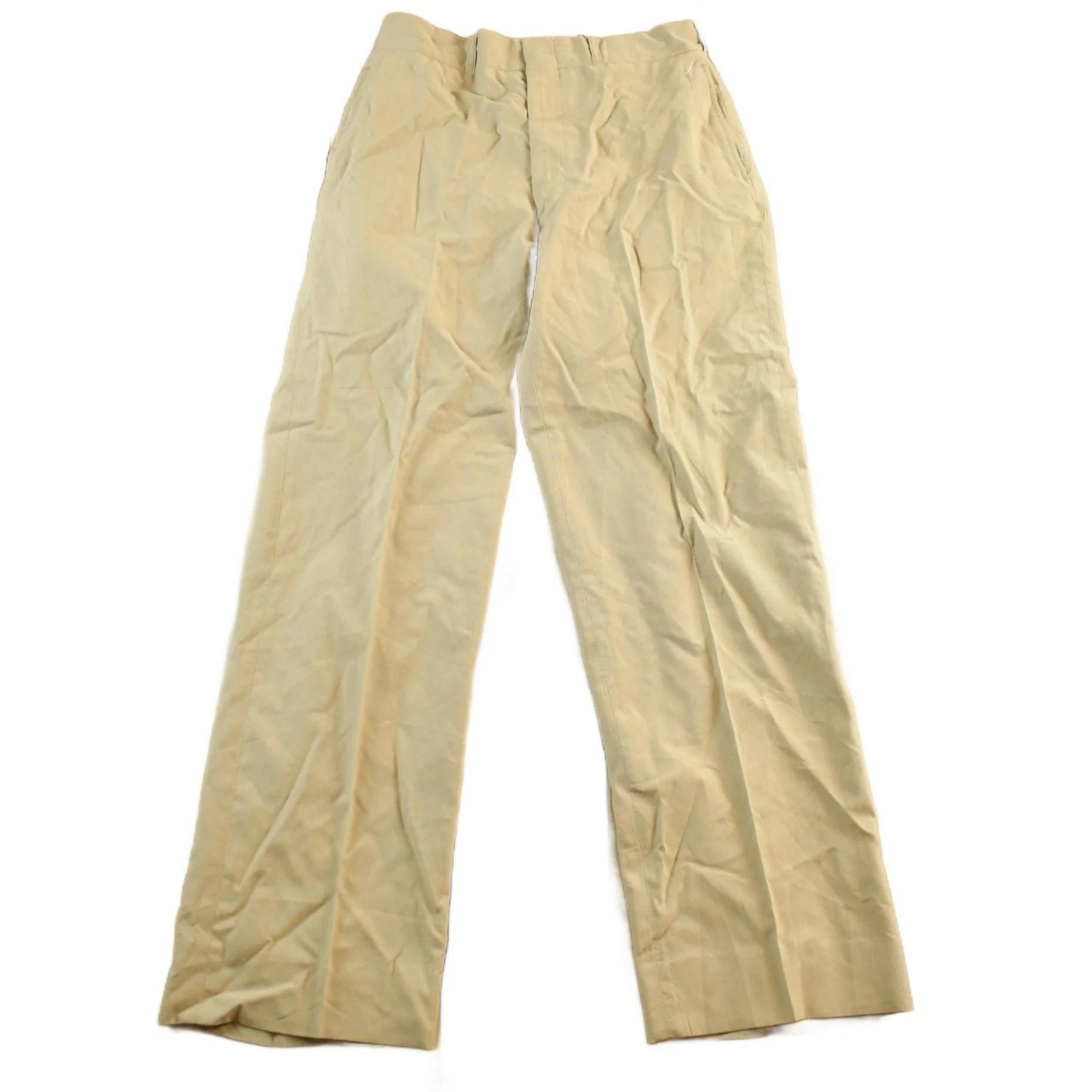 Vintage 1968 Army Tropical Wool Khaki Pants Men's Small 30 x 31
