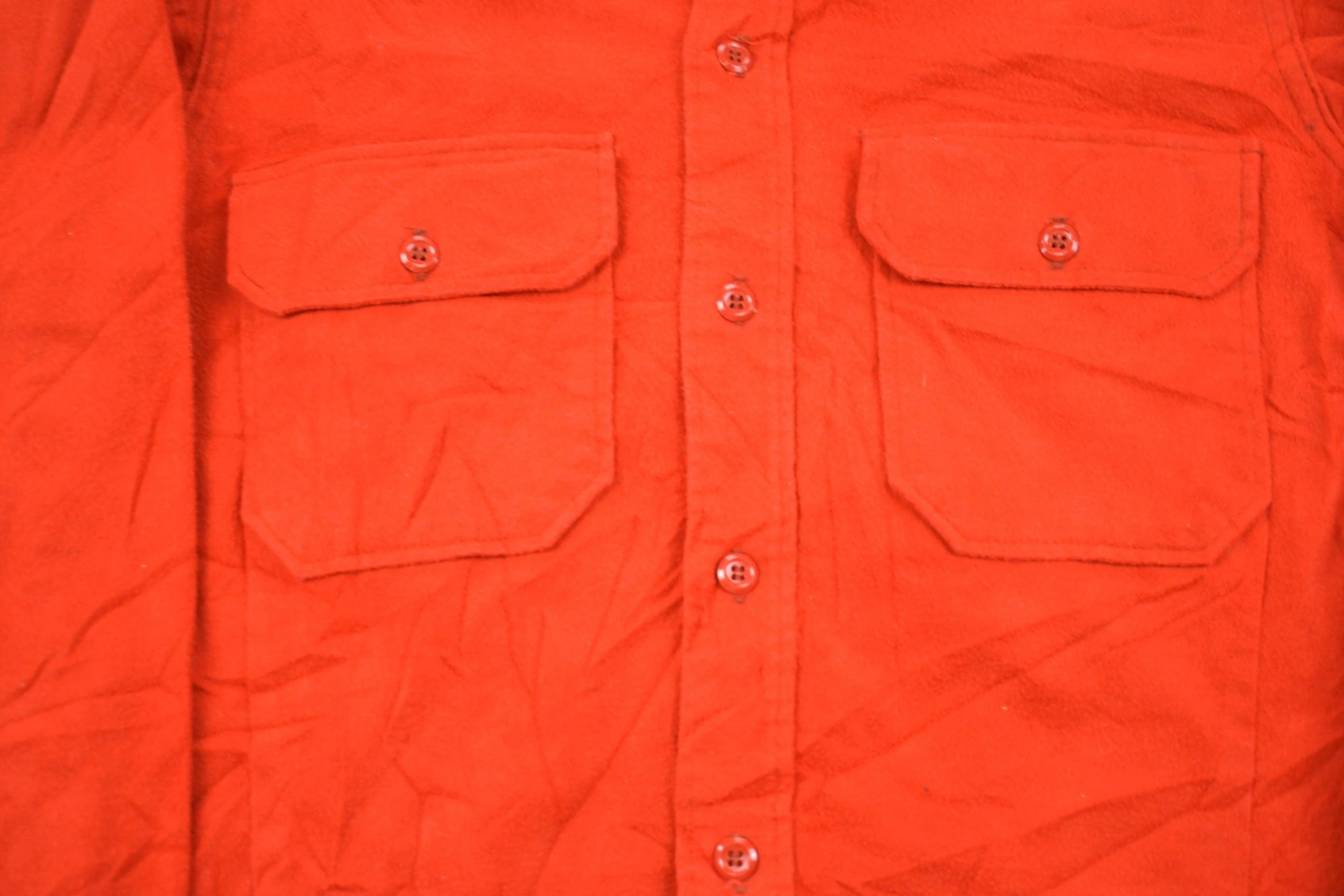 Vintage 1970s 100% Wool Shirt Men's Medium - Image 3
