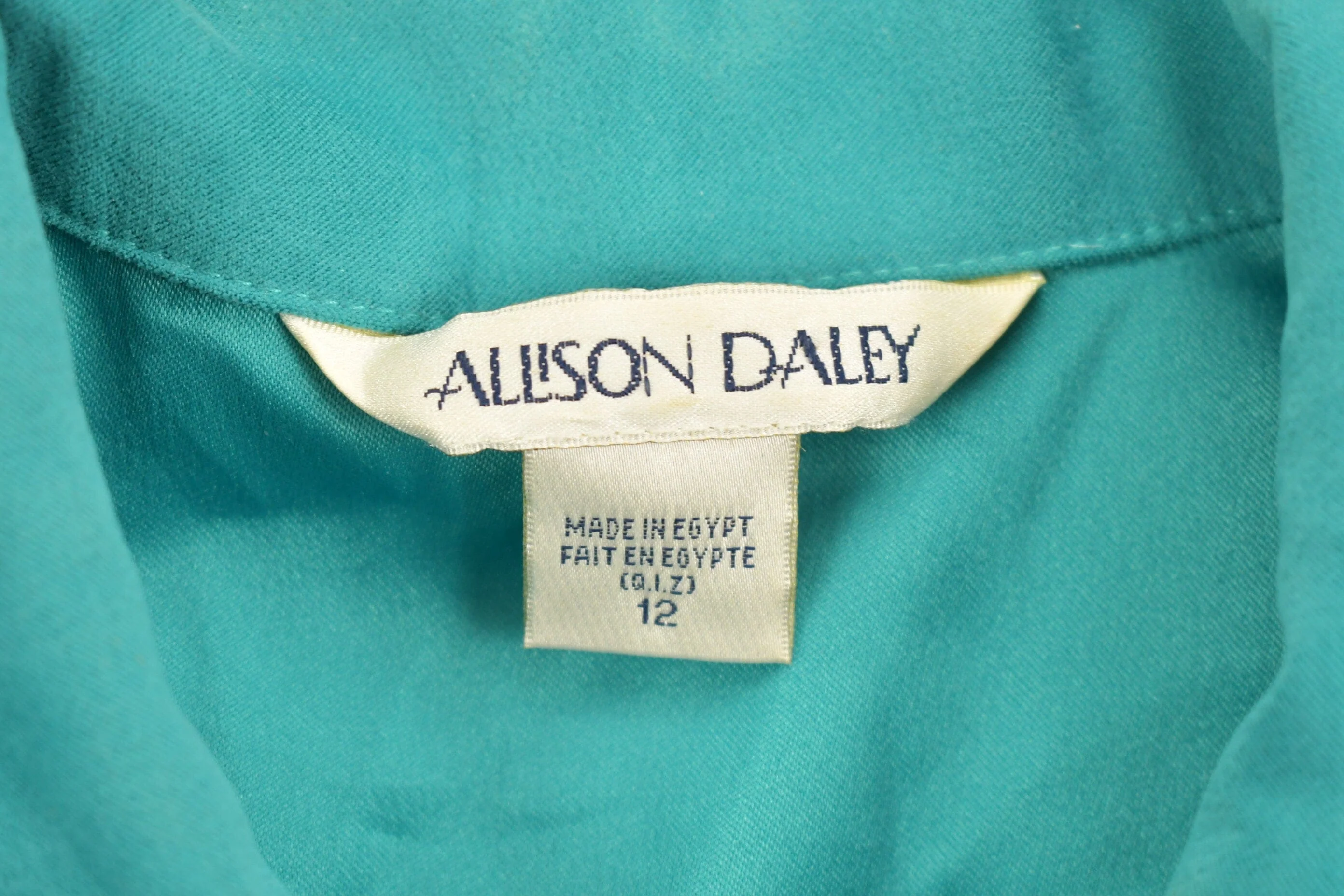 Vintage 1970s Allison Daley Blank Button Up Shirt Men's Medium - Image 6