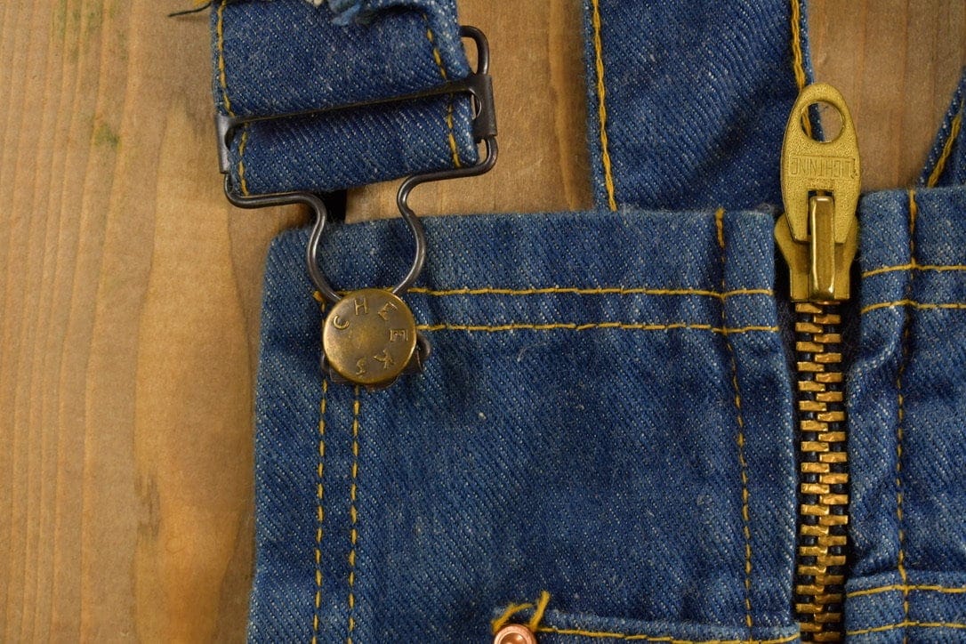 Vintage 1970s Belle bottom Overalls Women's 30 x 34 - Image 5