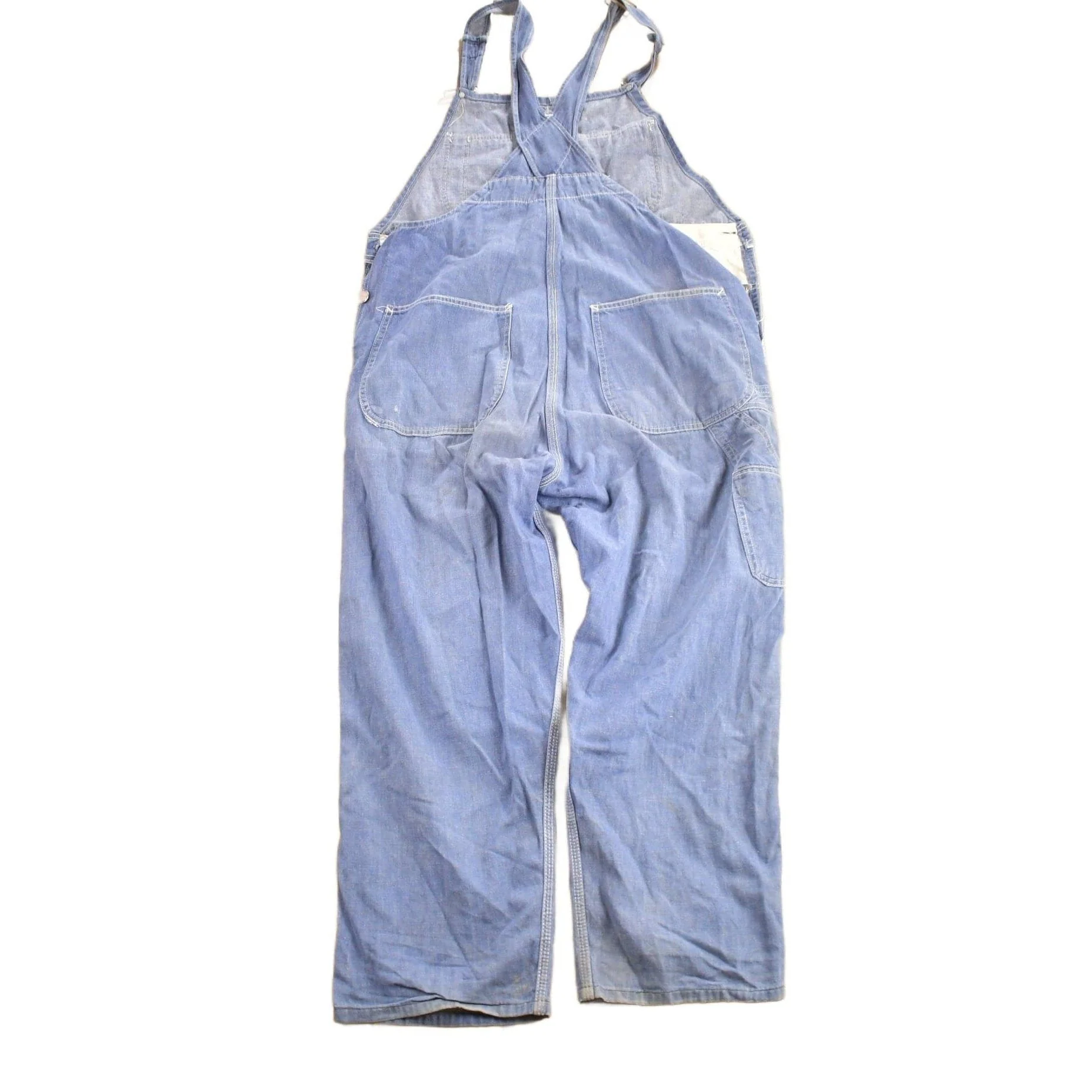 Vintage 1970s Big B Brotherhood Denim Overalls Men's M - Image 2