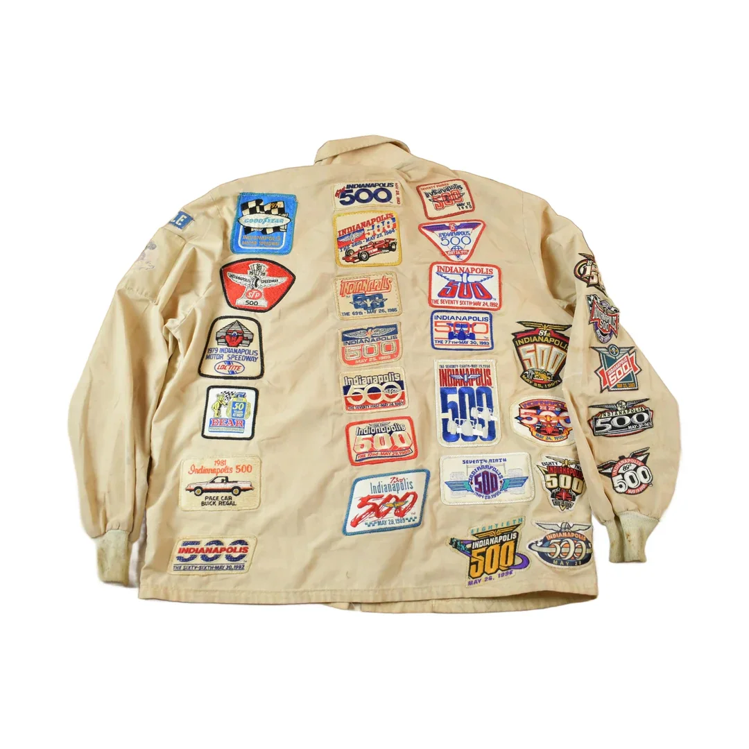 Vintage 1970s Custom Racing Patchwork Jacket - Image 2