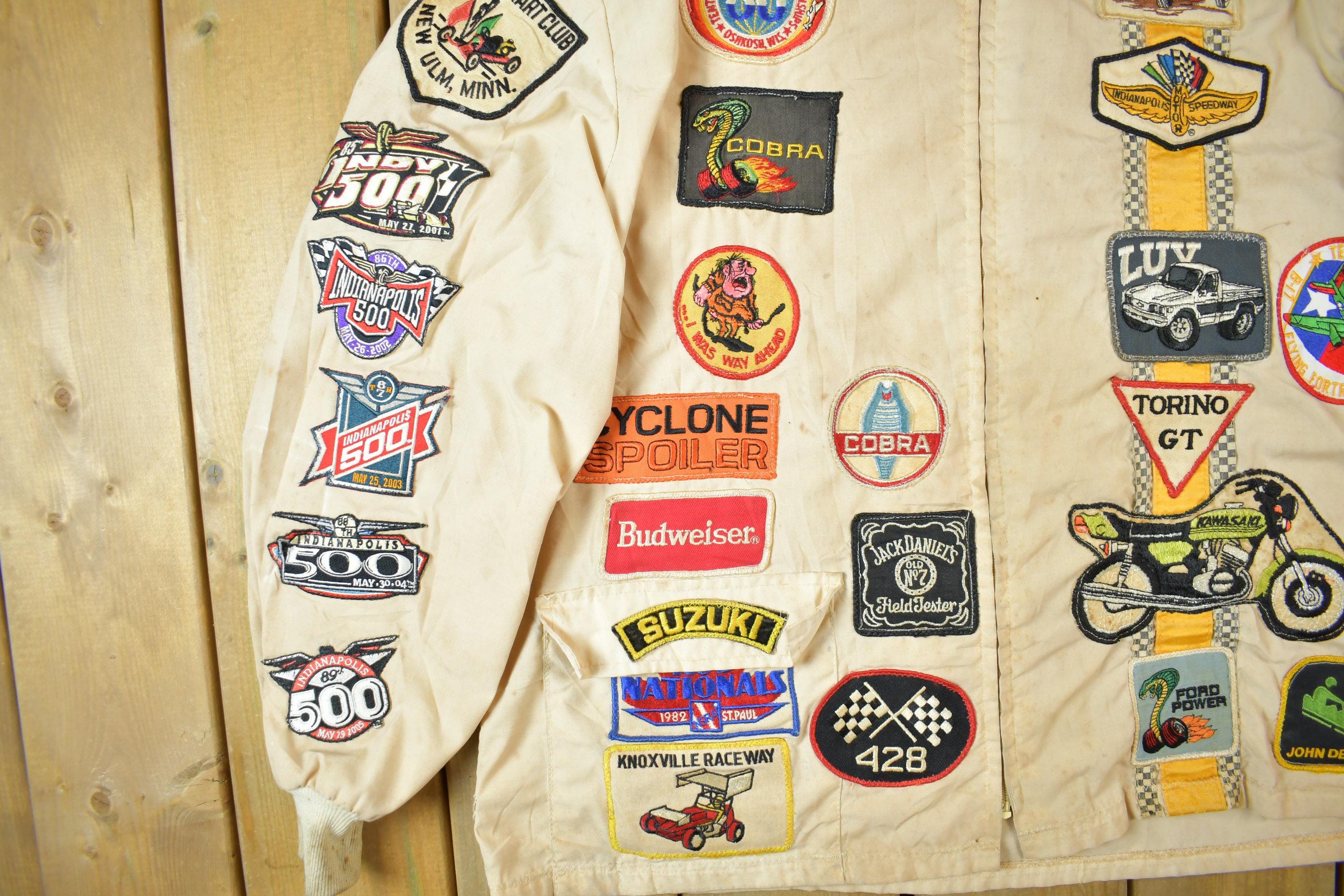 Vintage 1970s Custom Racing Patchwork Jacket - Image 5