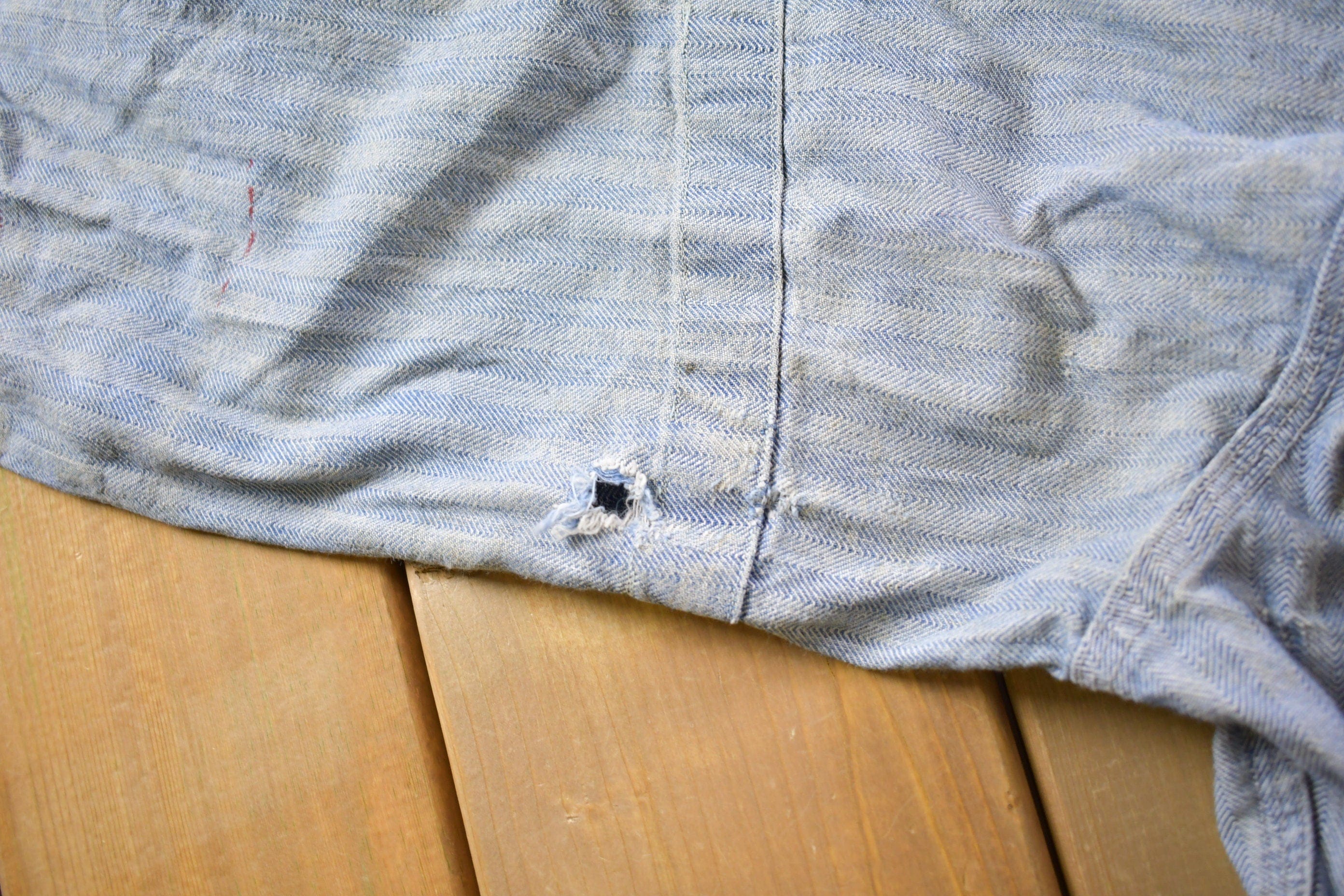 Vintage 1970s Distressed Big Mac Jumpsuit Men's Medium - Image 5