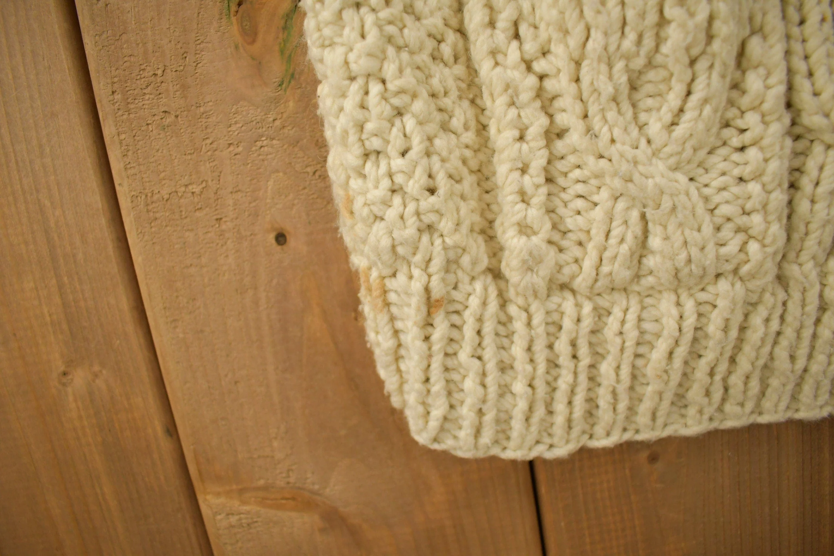 Vintage 1970s Flaherty Imports 3D Cable Knit Button Up Sweater - Image 4