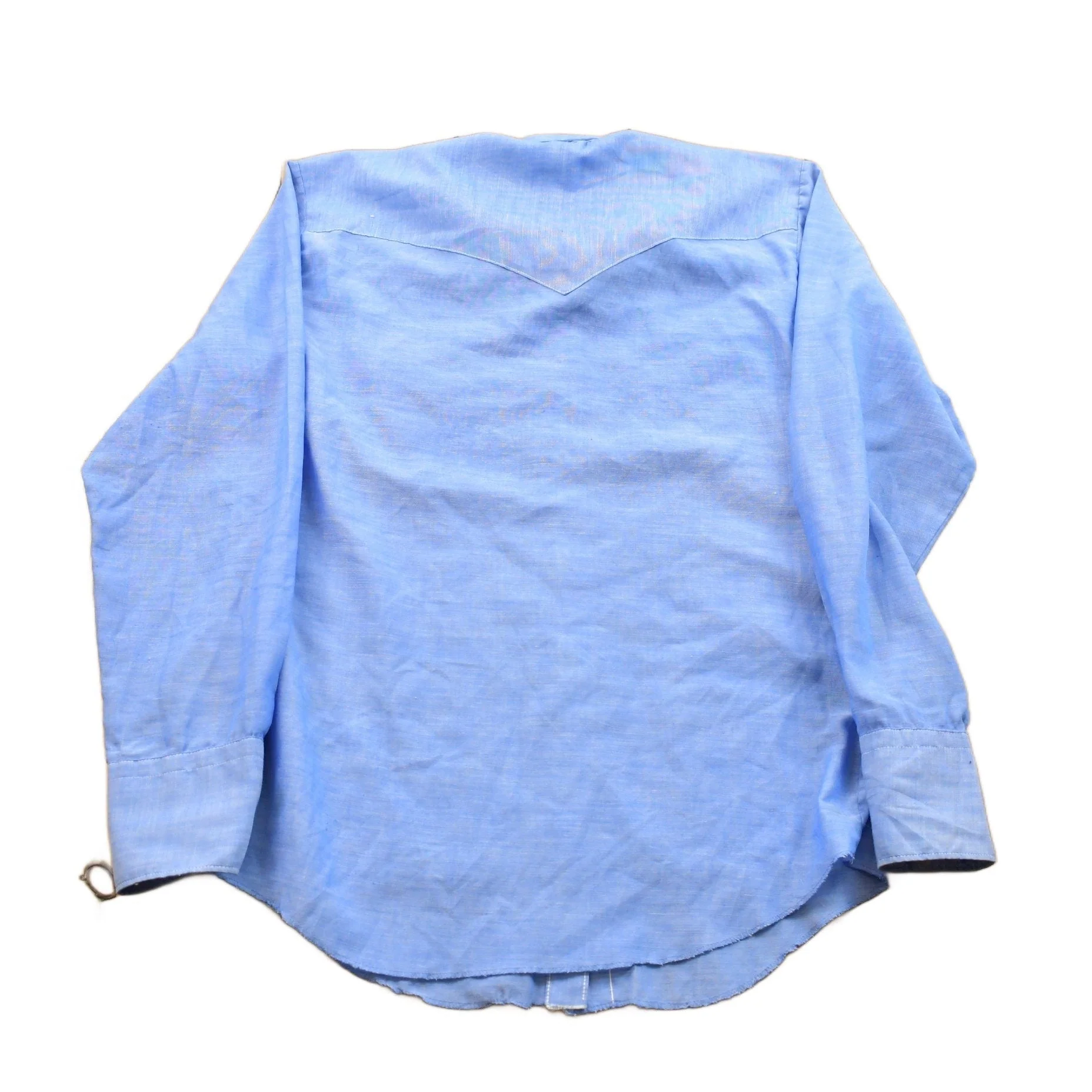 Vintage 1970s H Bar Western Pearl Snap Button Up Shirt Men's Medium - Image 2