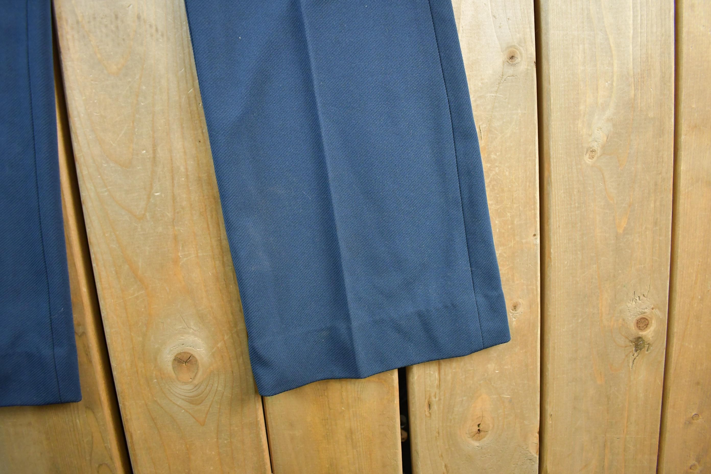Vintage 1970s Lee Bell Bottom Flare Trousers Pants Men's Medium 34 x 32 - Image 3