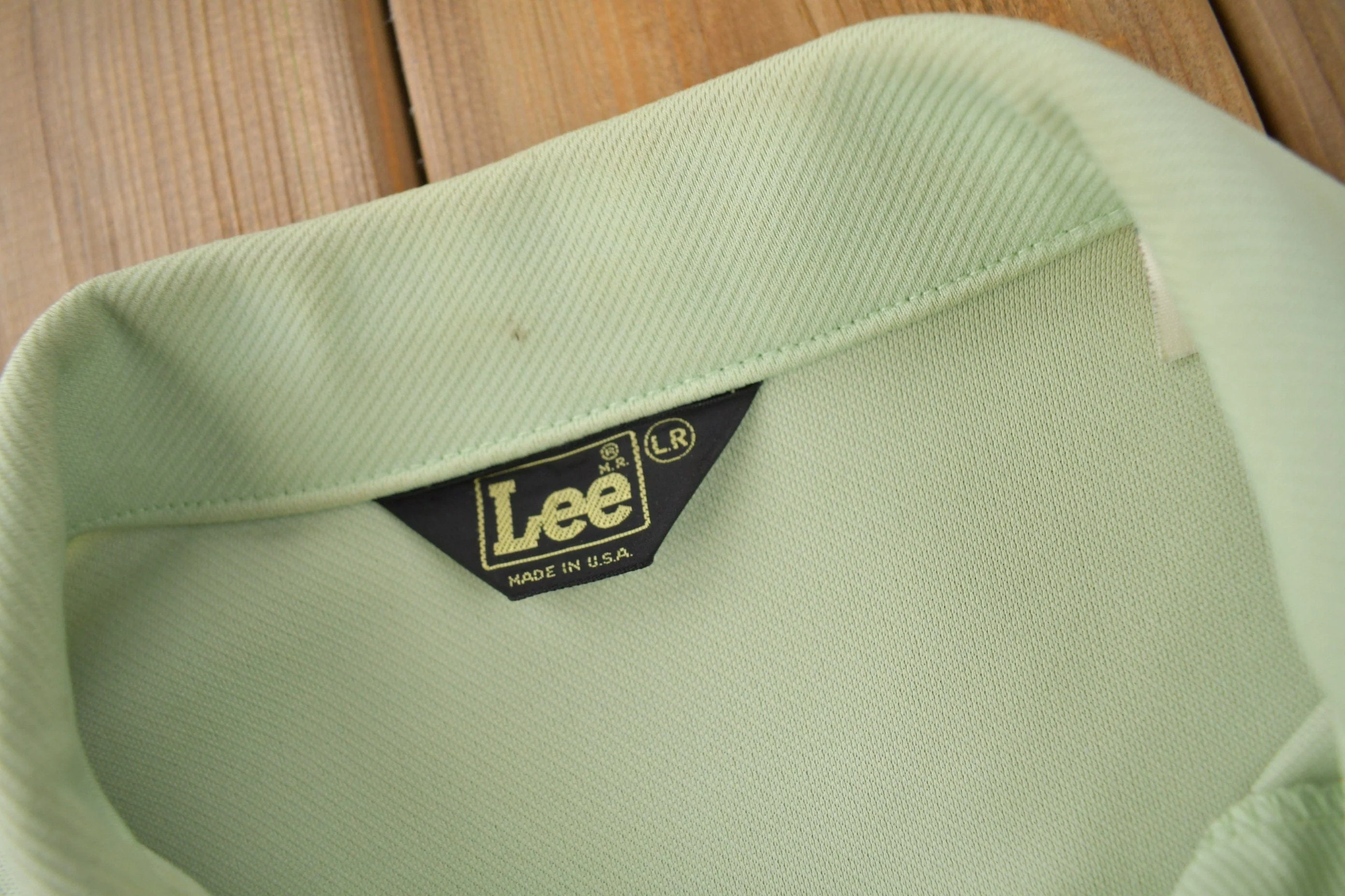 Vintage 1970s Lee Western Style Pearl Snap Button Up Shirt Made in USA Men's L - Image 5