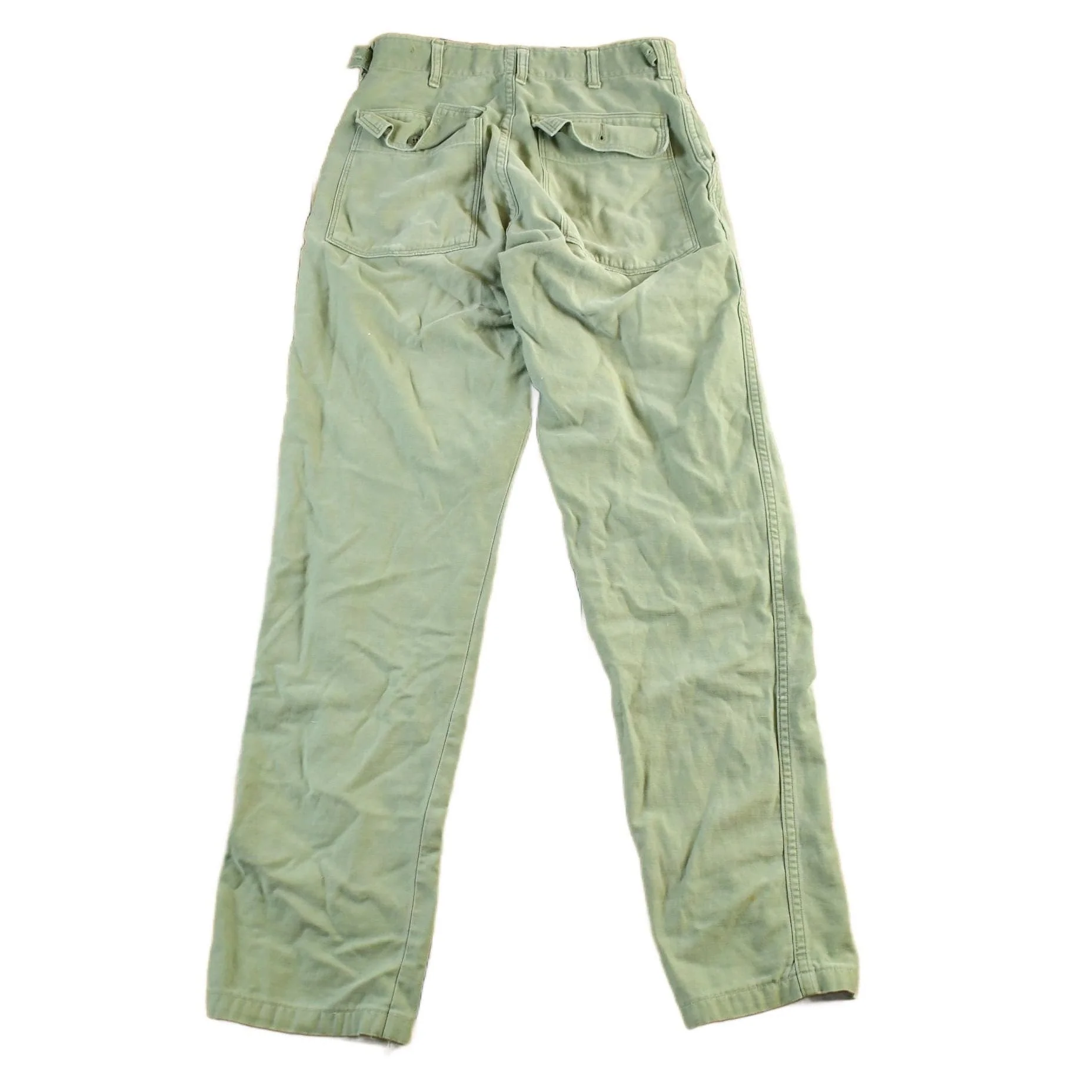 Vintage 1970s Military OG-107 Sateen Fatigue Pants Men's Small 28 x 32 - Image 2