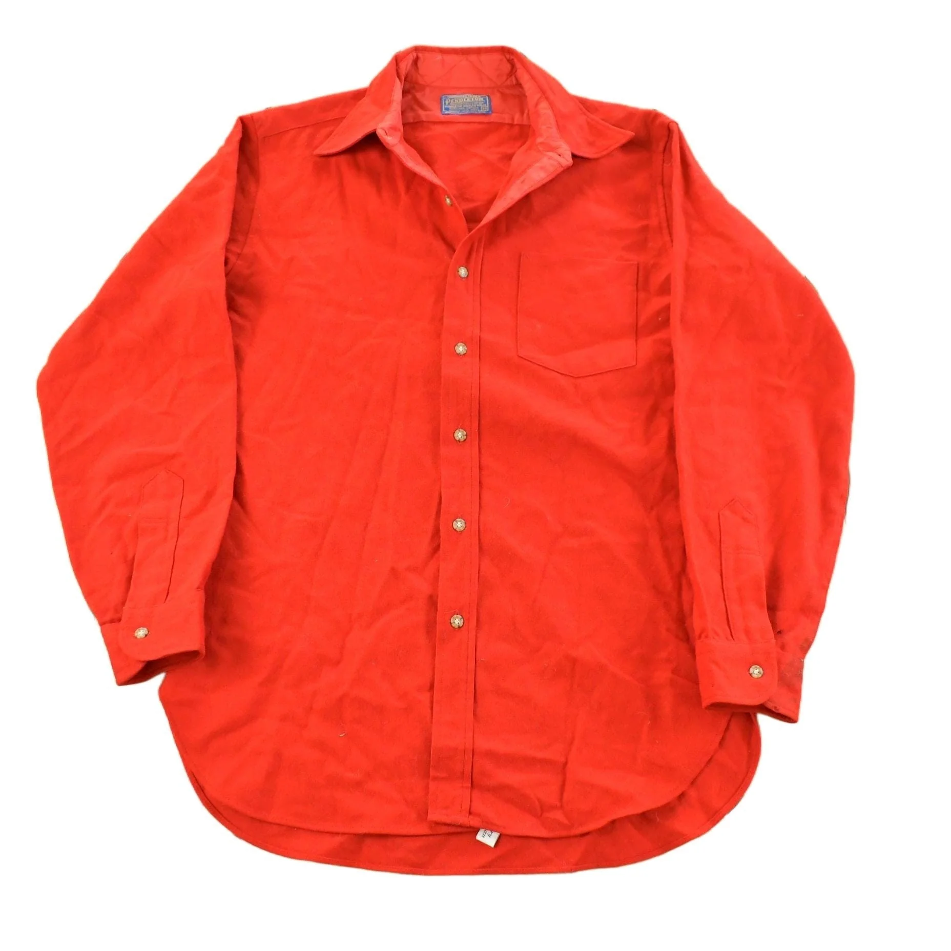 Vintage 1970s Pendleton Wool Flannel Button Up Shirt Men's M