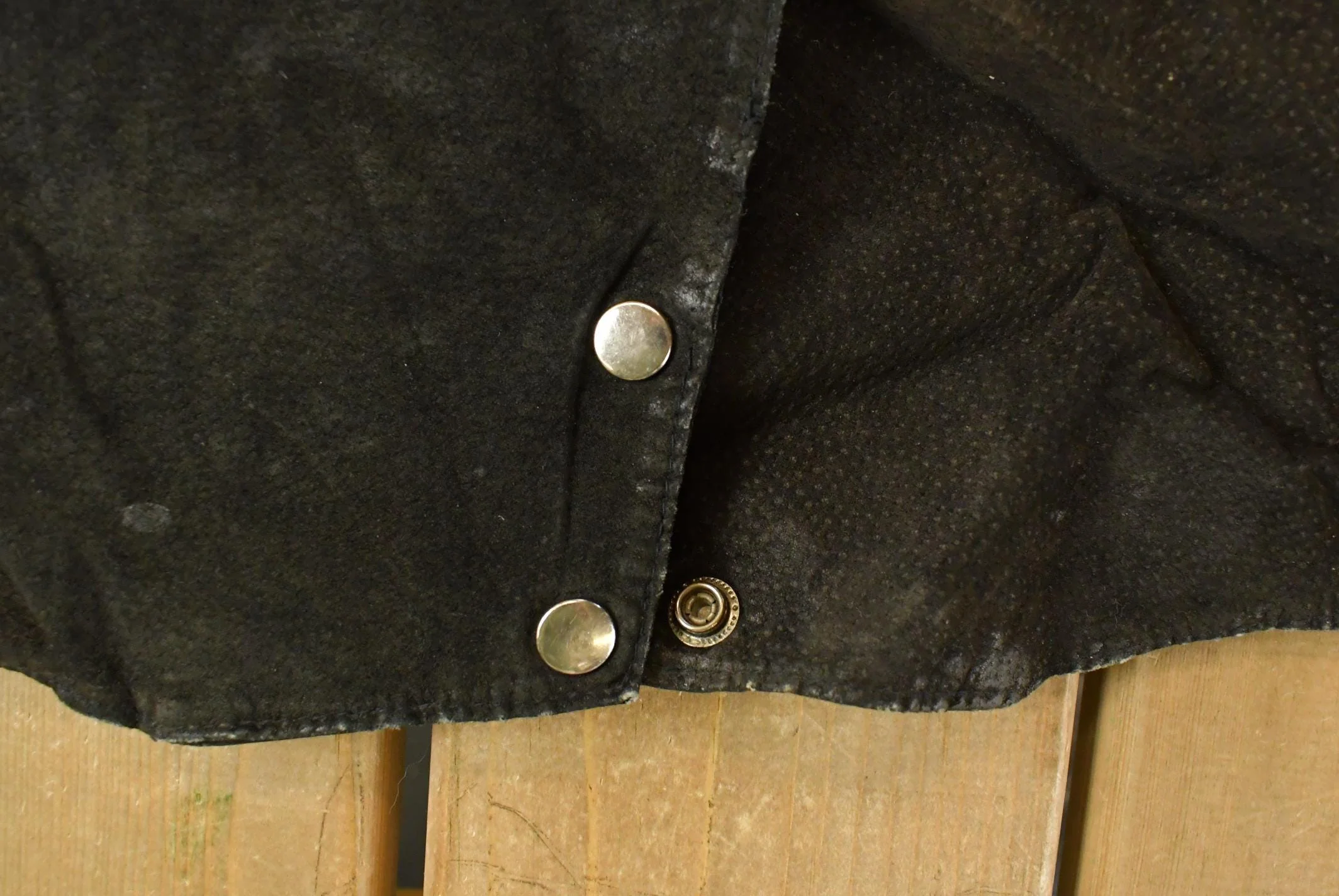 Vintage 1970s Sky Blue Waters Leather Suede Western Fringe Jacket Women's Large - Image 4