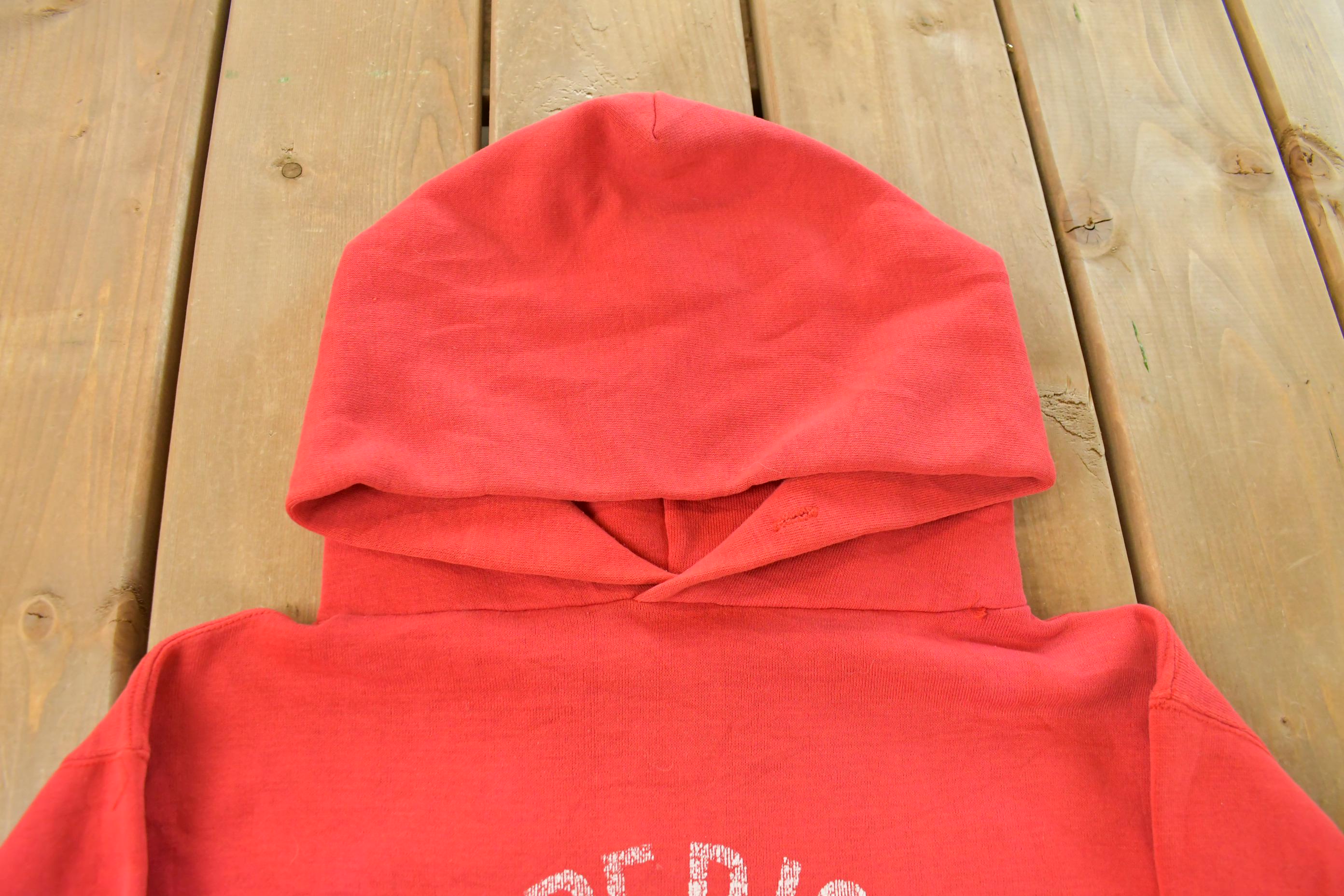 Vintage 1970s Superior Girls Track Russell Athletics Blank Hoodie Men's Small - Image 5