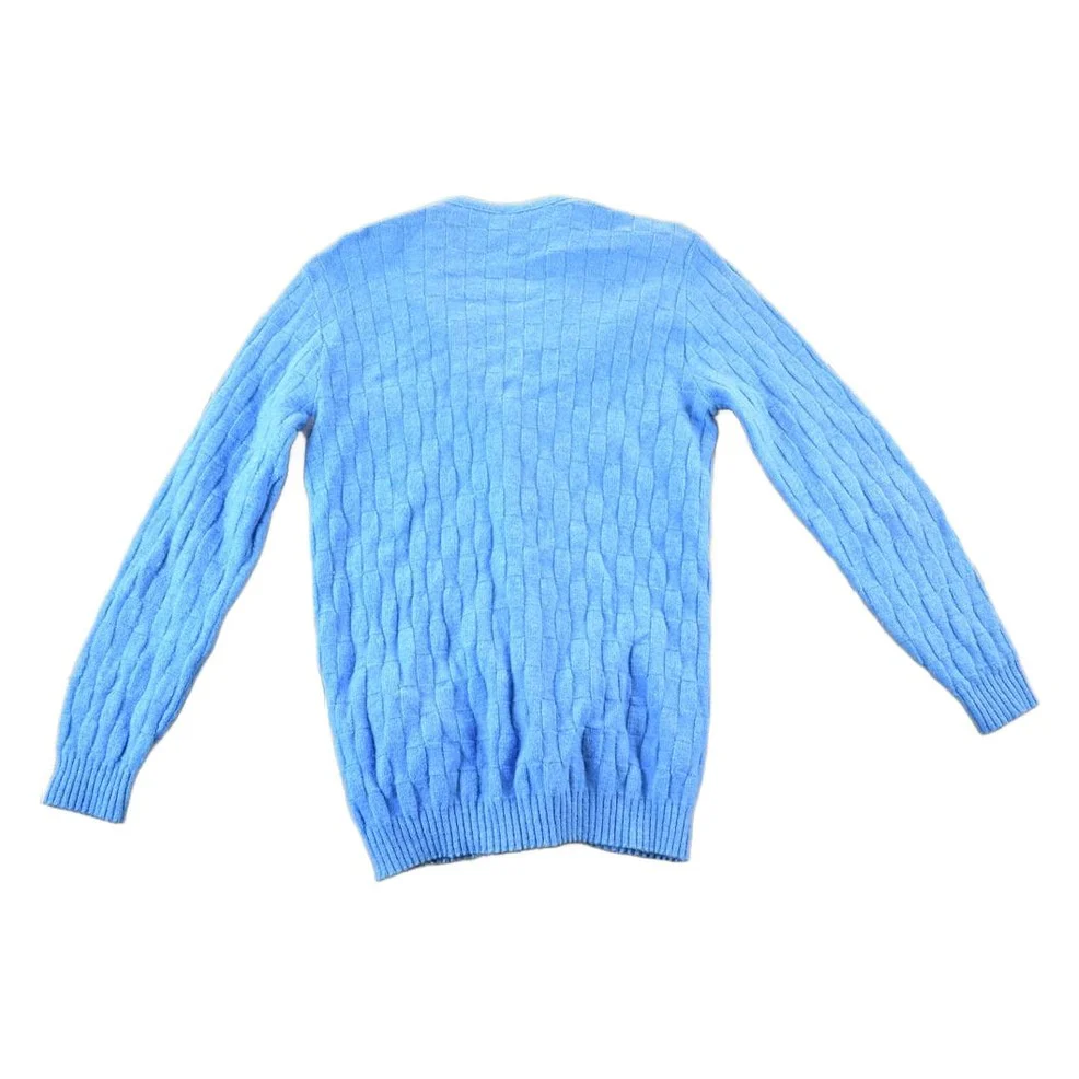 Vintage 1970s Tommy Knight 100% Lambswool Cable Knit Cardigan Sweater Mens M - Image 2