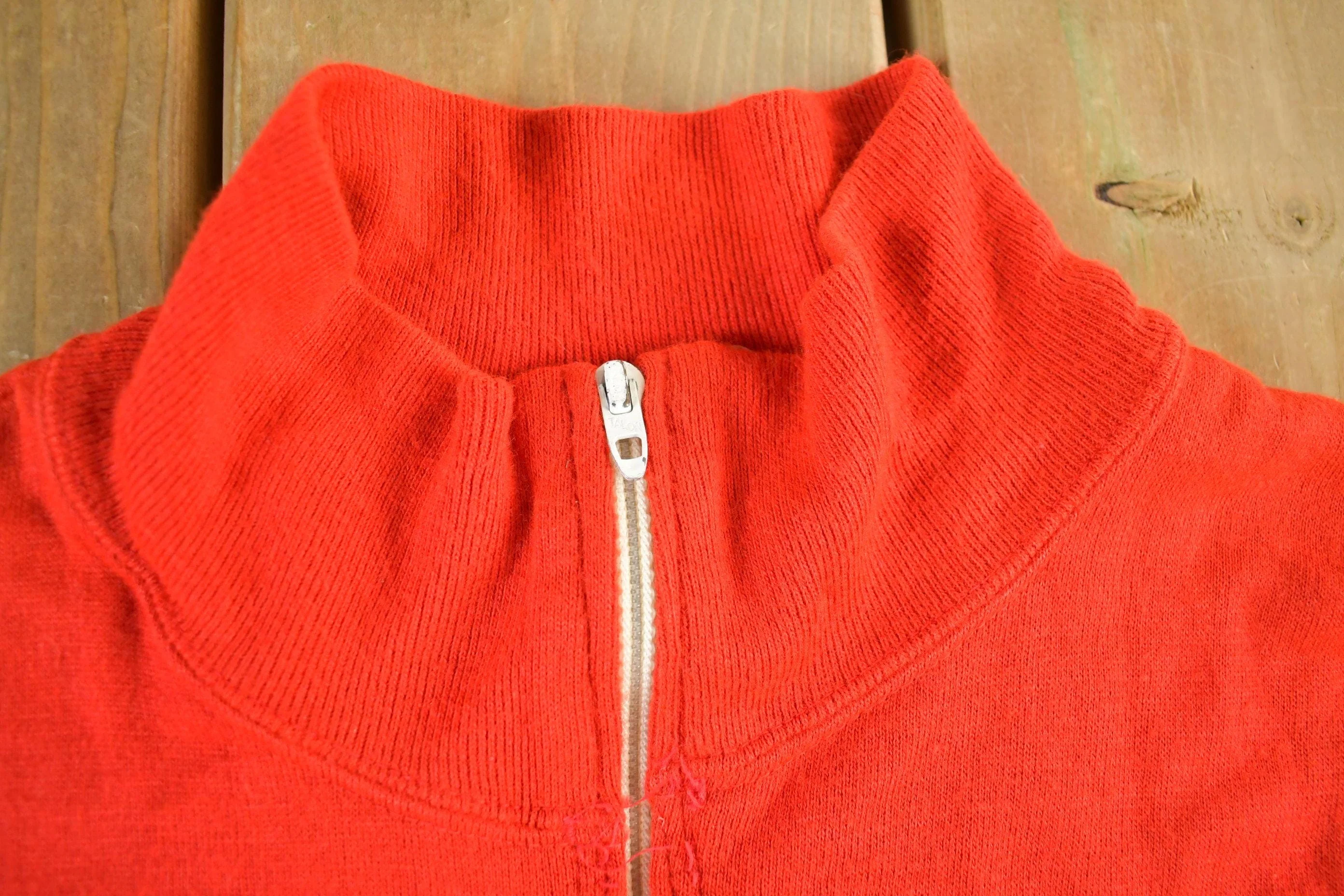 Vintage 1974 Champion Schenectady Swim Club Zip Up Sweatshirt Men's Medium - Image 5