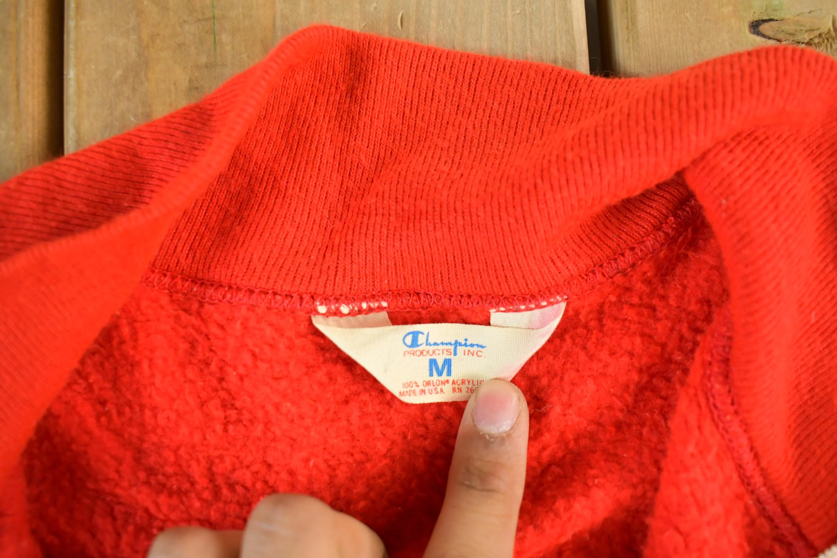 Vintage 1974 Champion Schenectady Swim Club Zip Up Sweatshirt Men's Medium - Image 6
