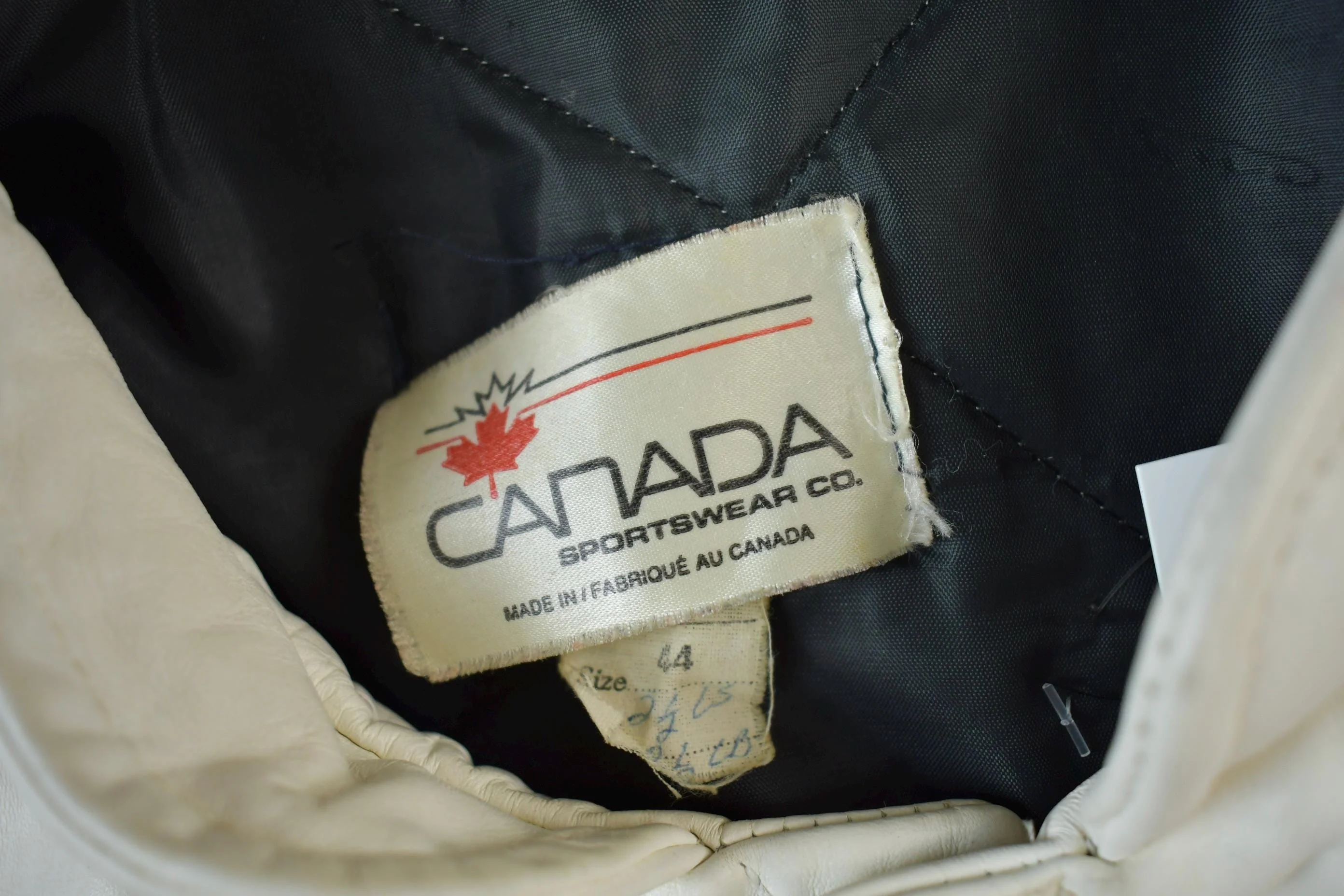 Vintage 1977 A&S Raiders Leather Varsity Jacket Made In Canada Men's L - Image 7