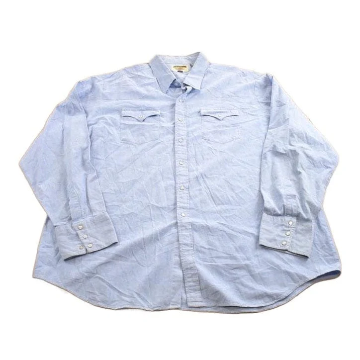 Vintage 1980s Authentic Western Youngbloods Blank Pearl Button Up Shirt Men's XL