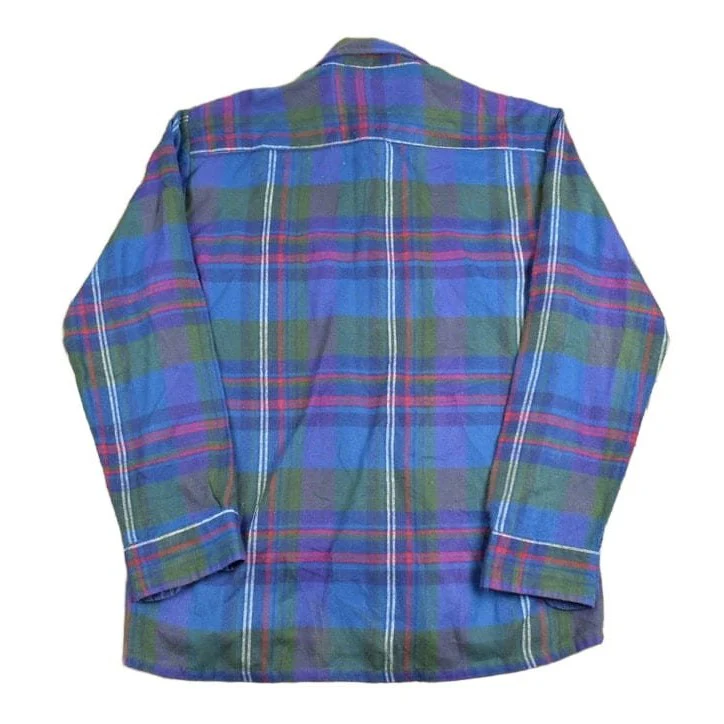 Vintage 1980s Back Packer Plaid Button Up Shirt Men's Large - Image 2