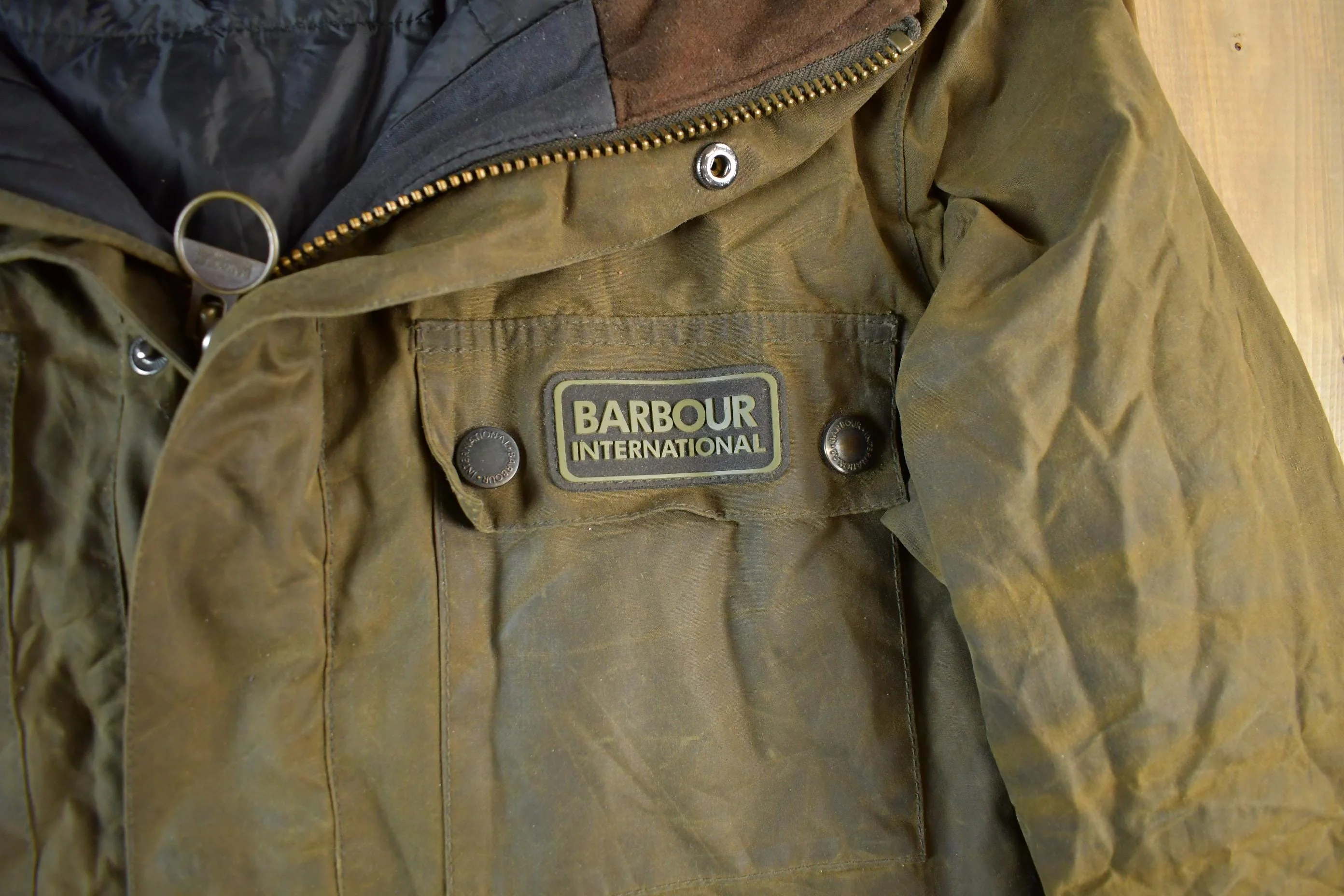 Vintage 1980s Barbour Wax Jacket Men's Large - Image 3