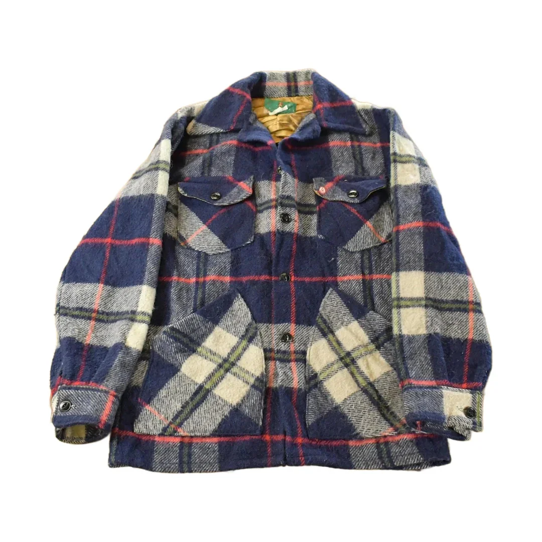 Vintage 1980s Bell Shirt Flannel Shirt Jacket Men's Medium
