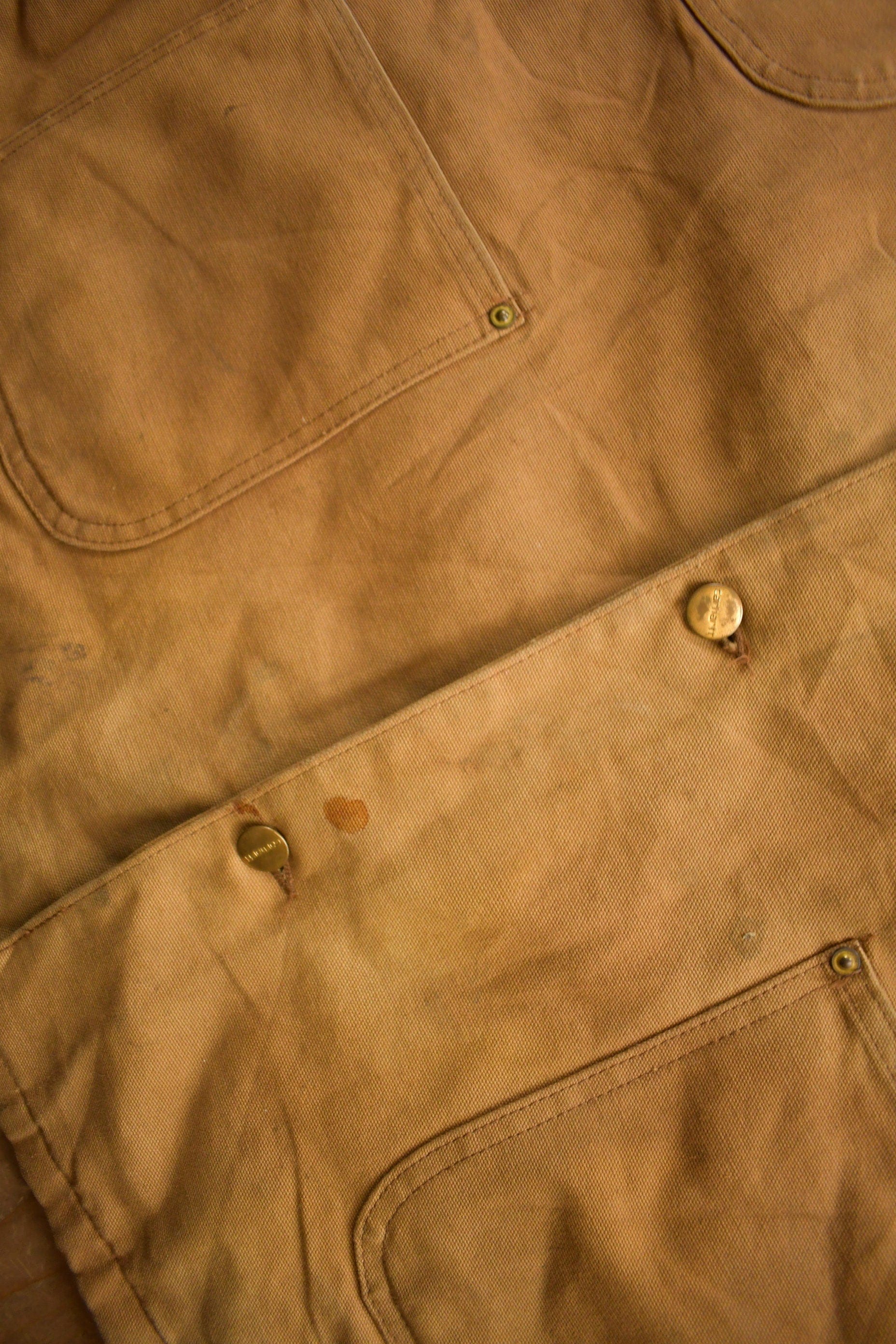 Vintage 1980s Carhartt Blanket Lined Chore Coat Men's 2XL - Image 7