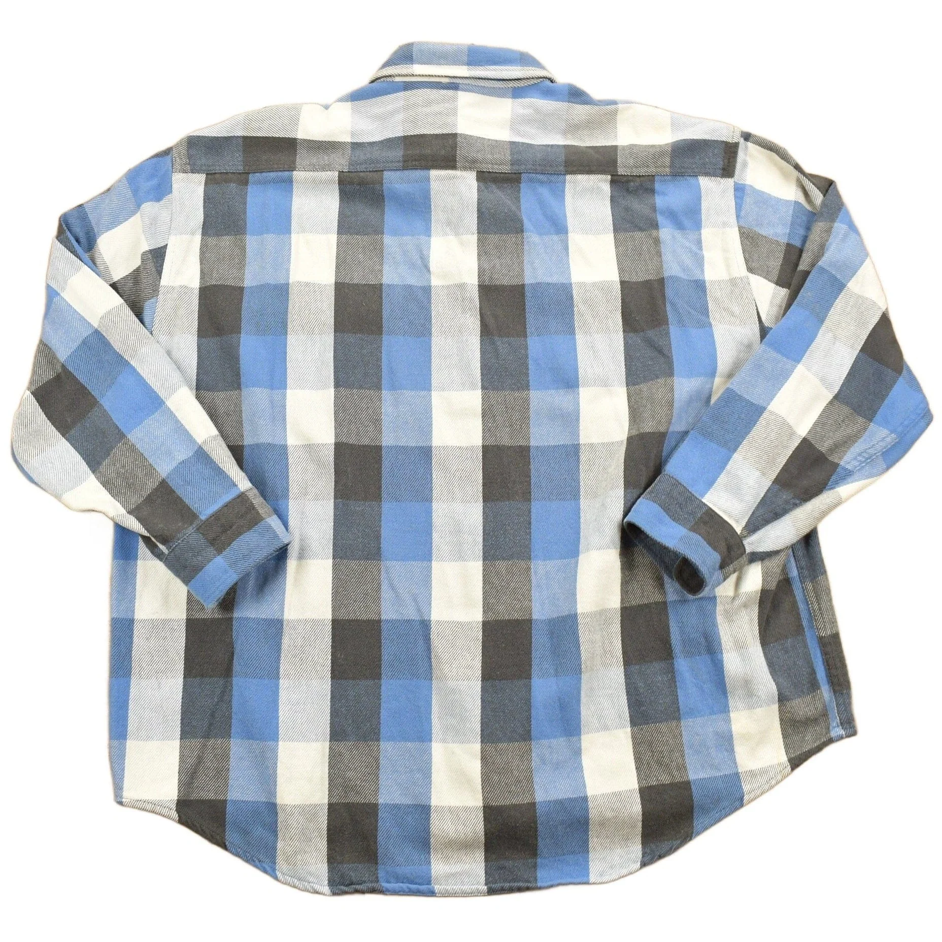 Vintage 1980s Carhartt Button Up Plaid Shirt Buffalo Plaid Men's 2XL - Image 2