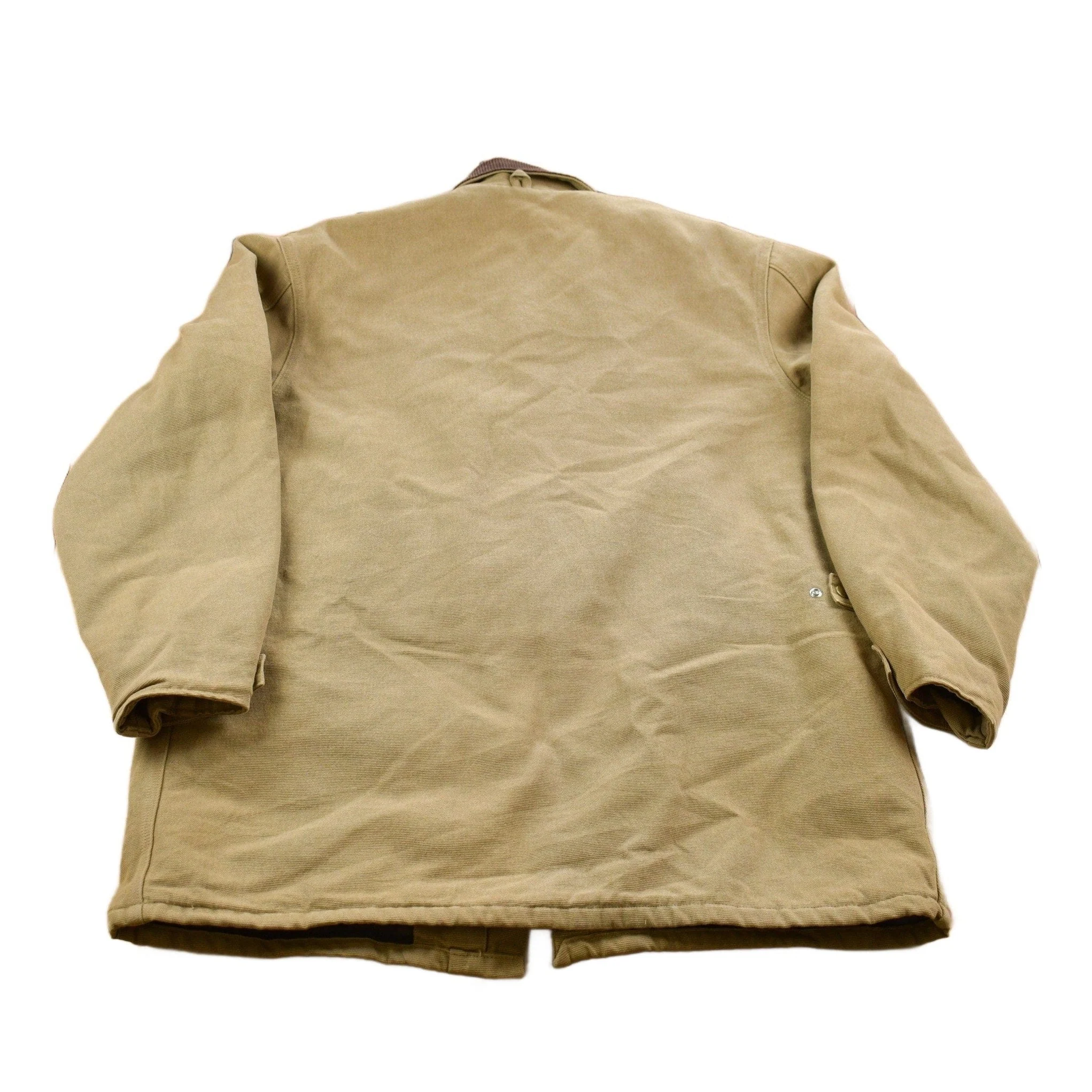 Vintage 1980s Carhartt Chore Coat Olive Green Men's XL Tall - Image 2
