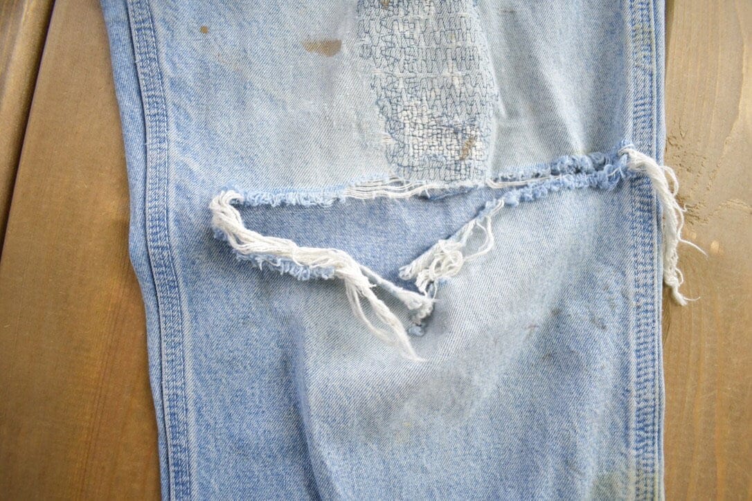 Vintage 1980s Carhartt Distressed Denim Jeans Men's 30 x 30 - Image 3