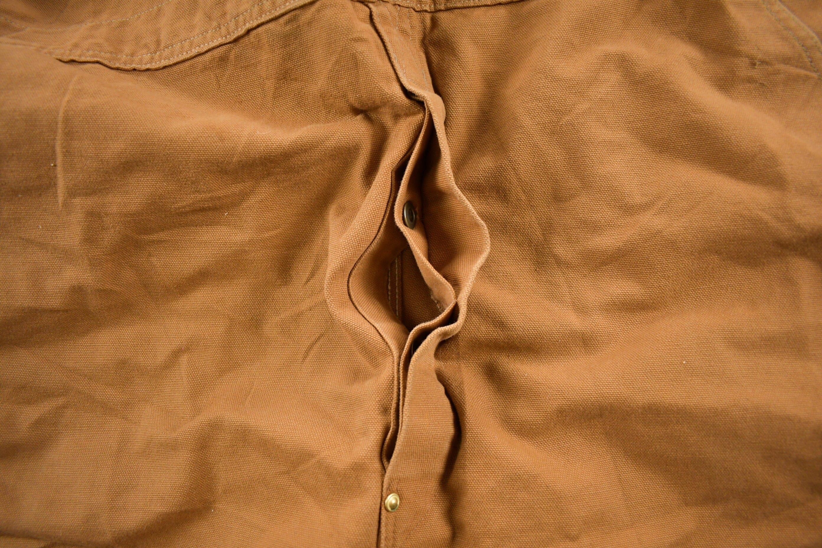 Vintage 1980s Carhartt Double Knee Canvas Overalls Men's 48 x 30.5 - Image 8