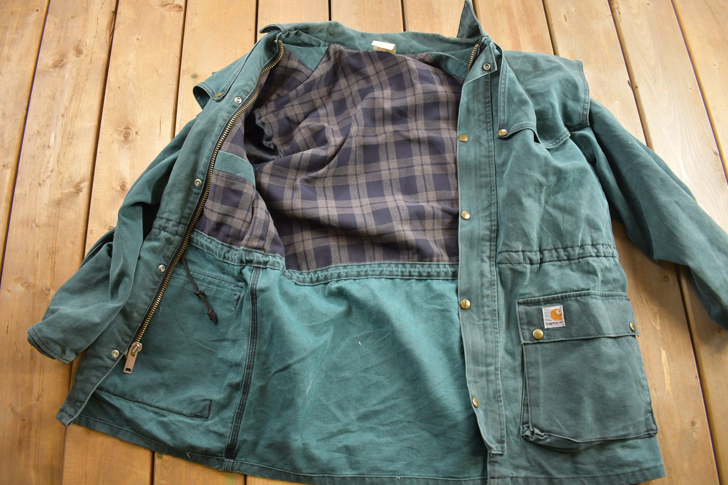 Vintage 1980s Carhartt Duster Jacket - Image 3