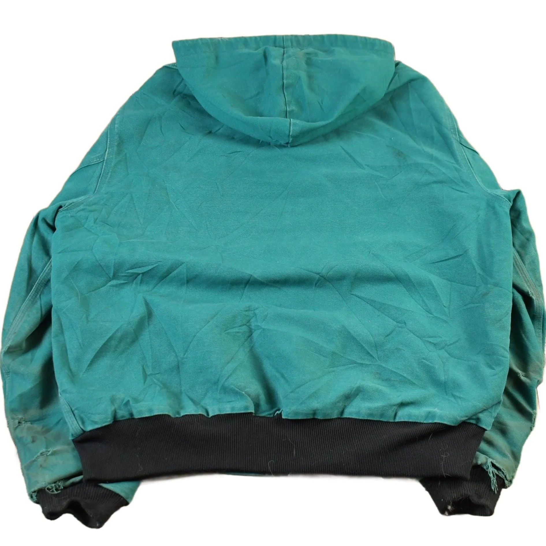 Vintage 1980s Carhartt Hooded Jacket Men's XL - Image 2